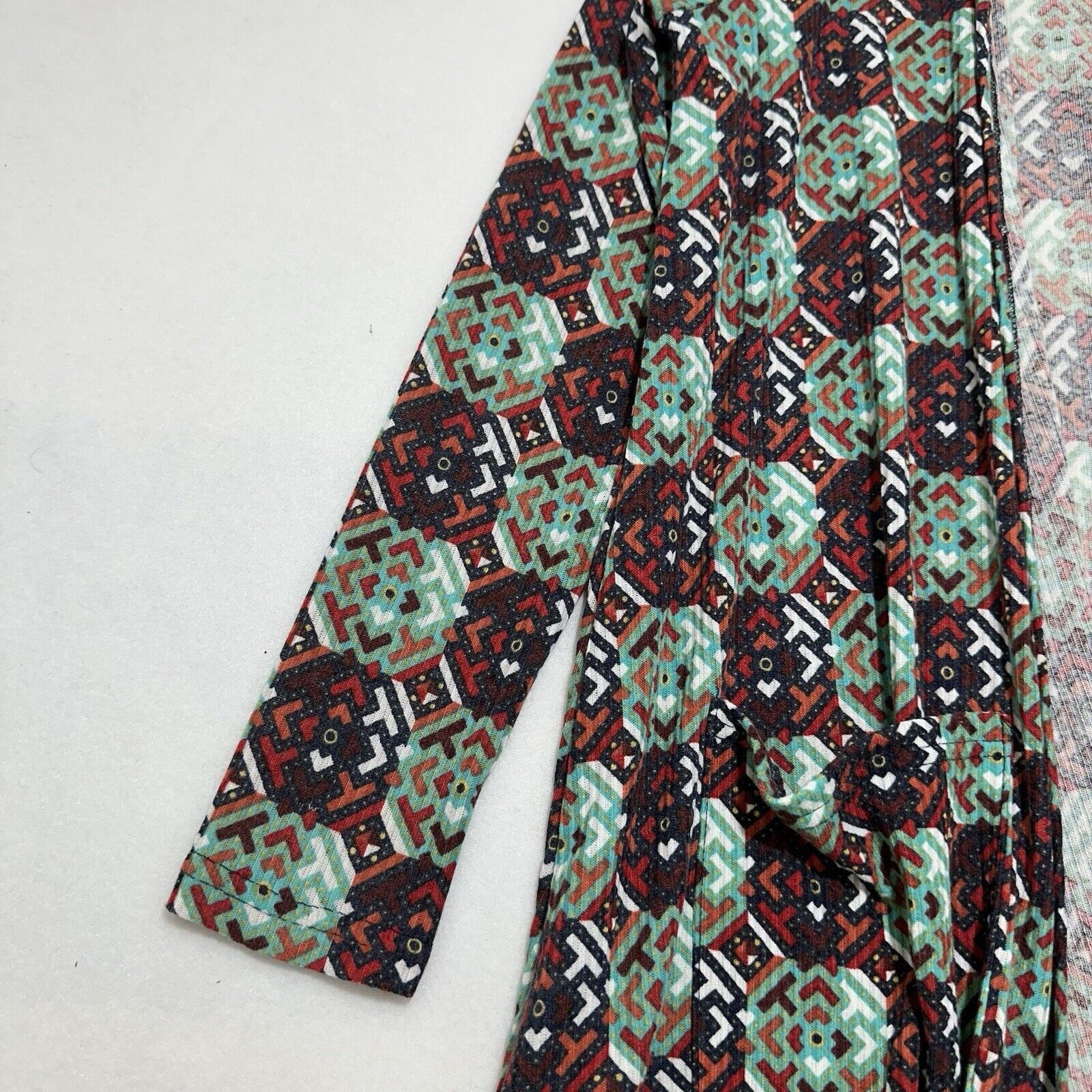 Other LuLaRoe Sarah Small Duster Cardigan Sweater Pocket Geometric Size S / US 4 / IT 40 - 6 Thumbnail