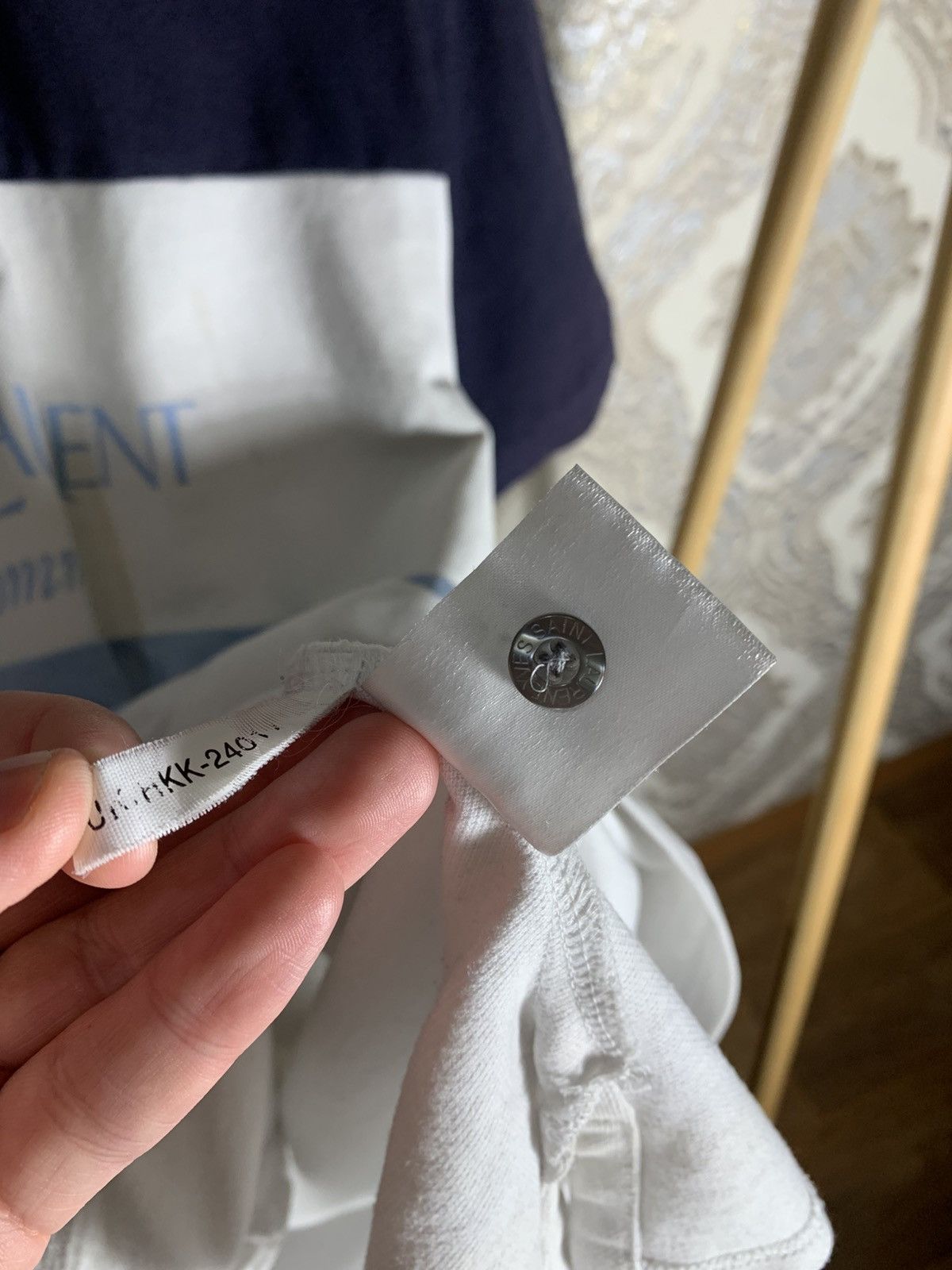 Saint Laurent Paris VINTAGE YVES SAINT LAURENT CLASSIC POLO DESIGNER RETRO 90s Size US L / EU 52-54 / 3 - 6 Thumbnail