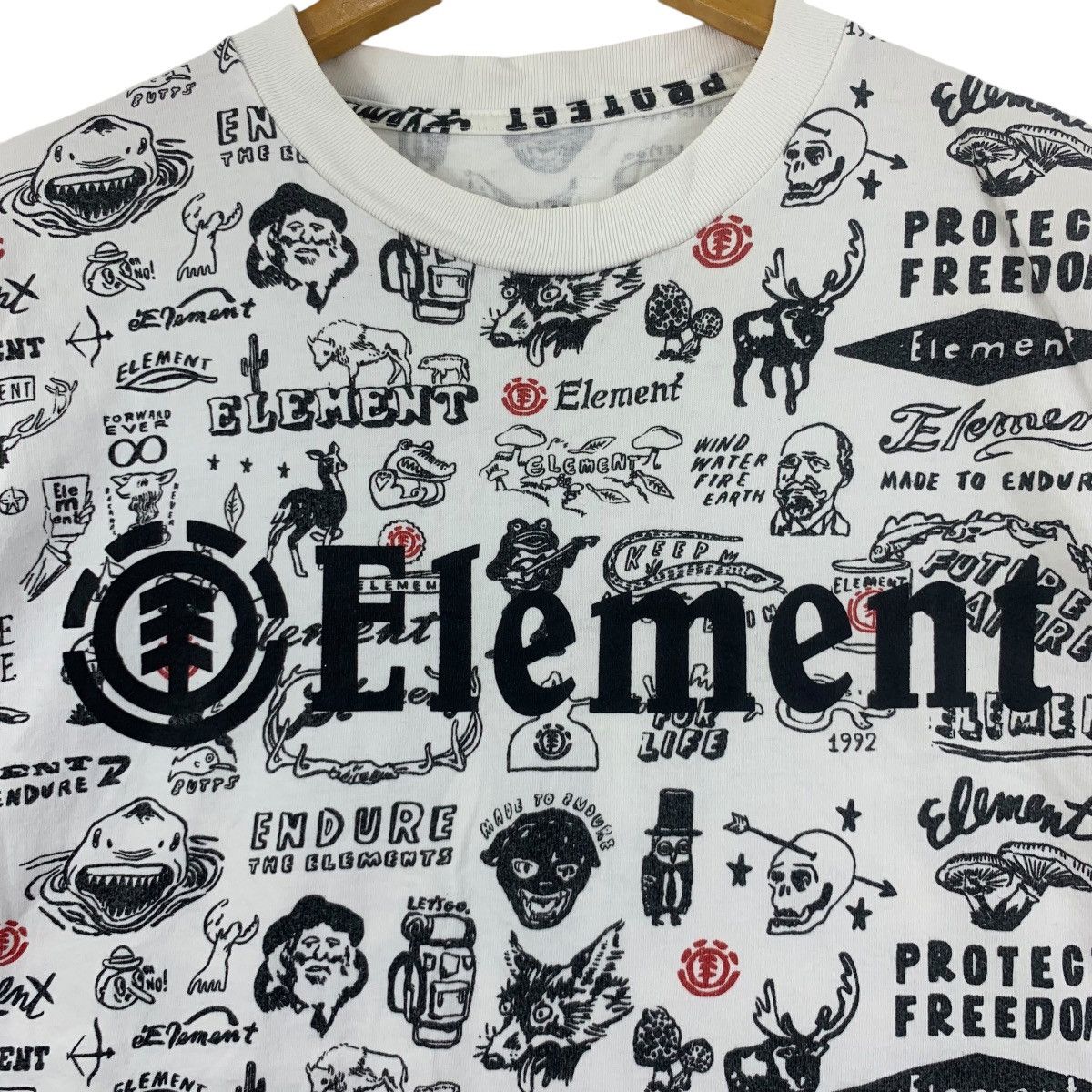 Element ELEMENTS SKATEBOARD AOP Over Print Endure Rebel Tee Shirt Size US M / EU 48-50 / 2 - 3 Thumbnail