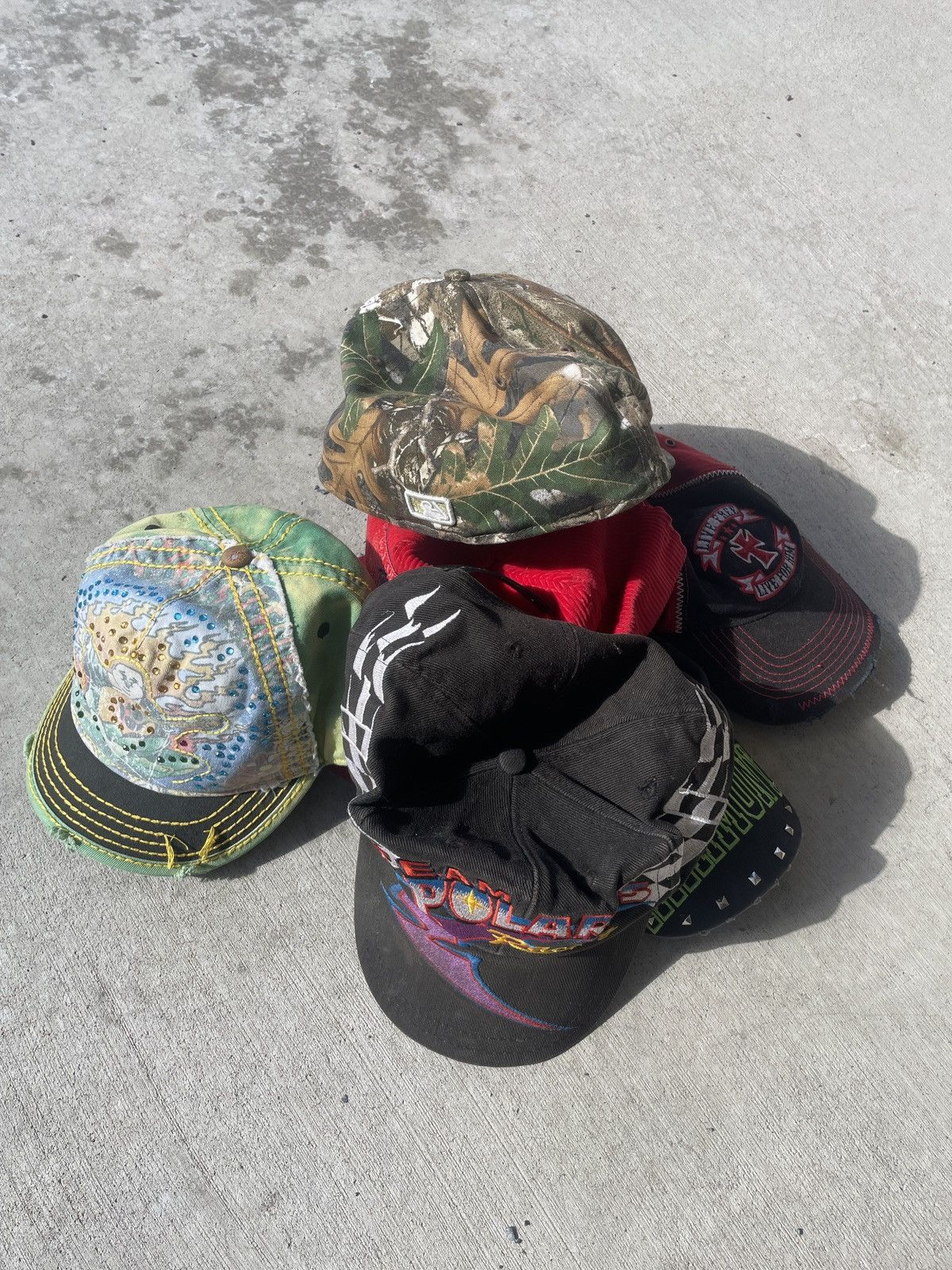 Vintage Vintage Y2K streetwear hats Size ONE SIZE - 1 Preview