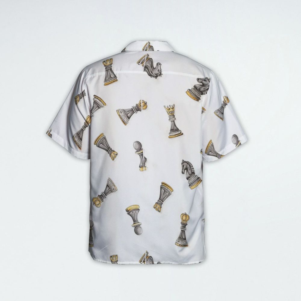 Designer × The Unbranded Brand Chess Motif Shirt | Bold Graphic Print Statement Piece Size US S / EU 44-46 / 1 - 4 Thumbnail