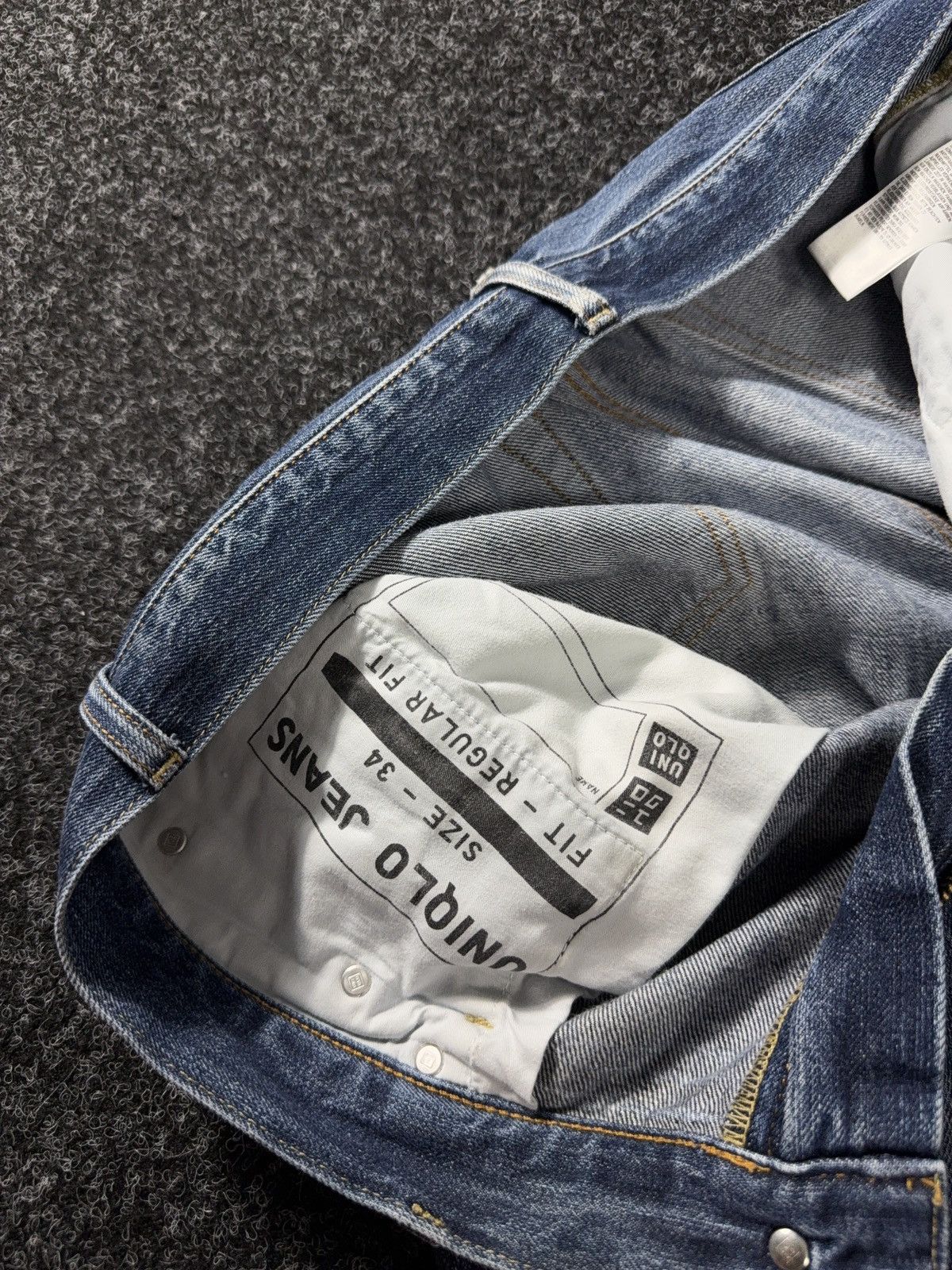 Uniqlo Vintage 00s Uniqlo Selvedge Straight Denim Jeans Japanese Size US 34 / EU 50 - 11 Thumbnail
