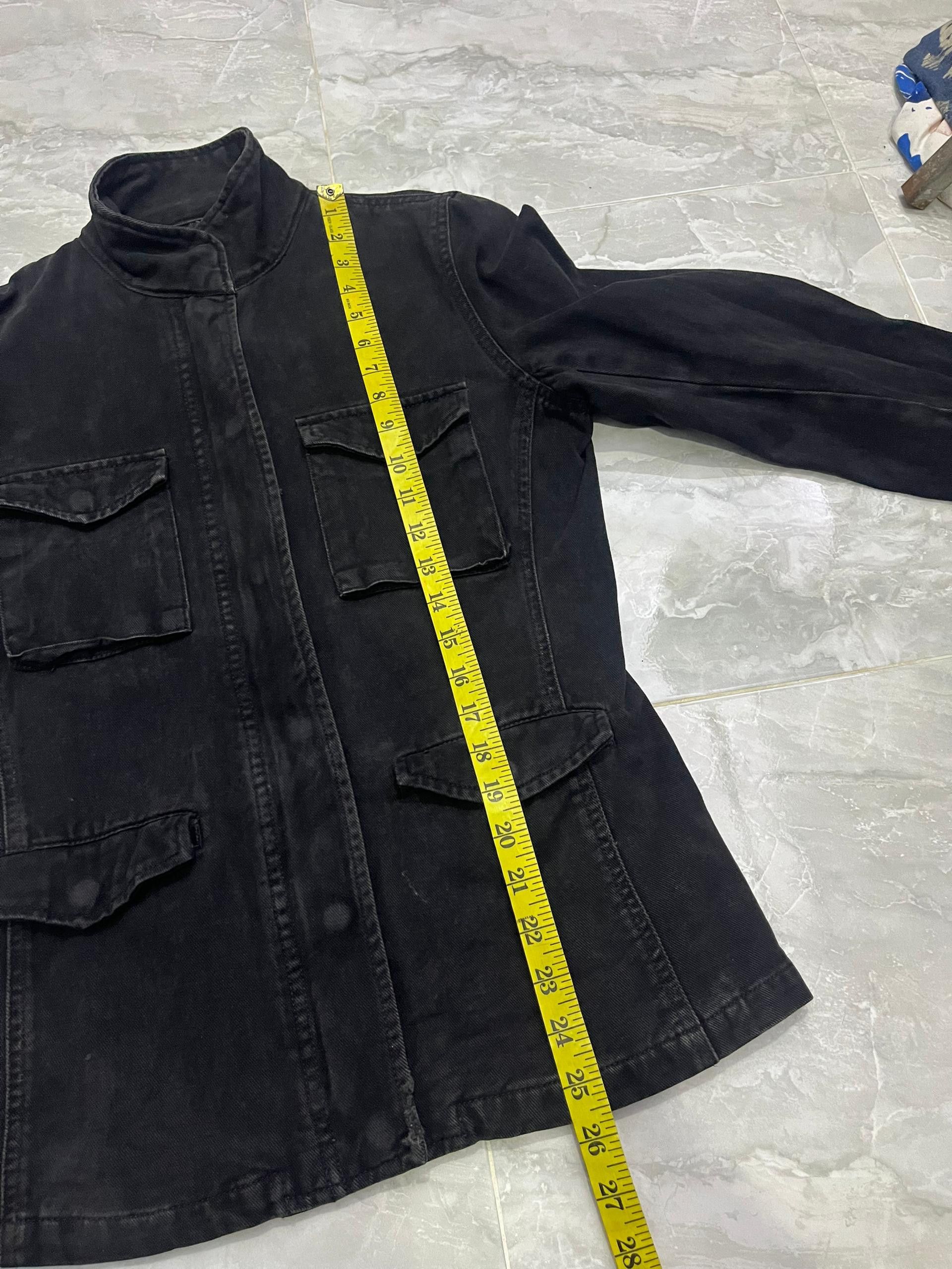 MOUSSY MOUSSY Washed Black Utility Jacket (Women’s M) Size US M / EU 48-50 / 2 - 13 Thumbnail