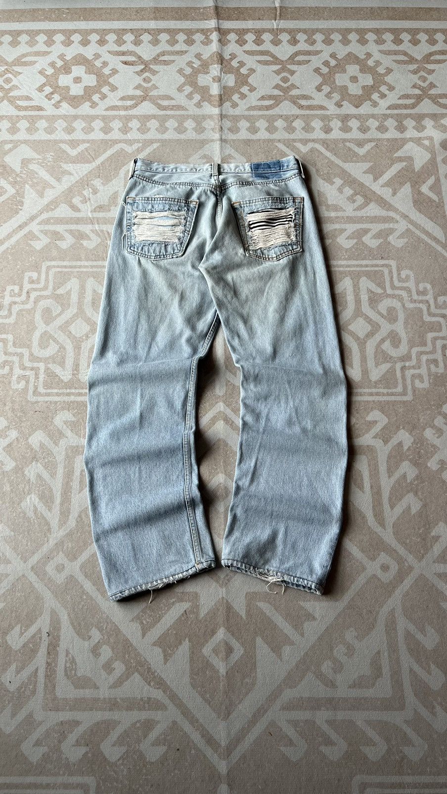 Levi's VINTAGE DISTRESSED KURT COBAIN JEANS Size US 30 / EU 46 - 6 Thumbnail