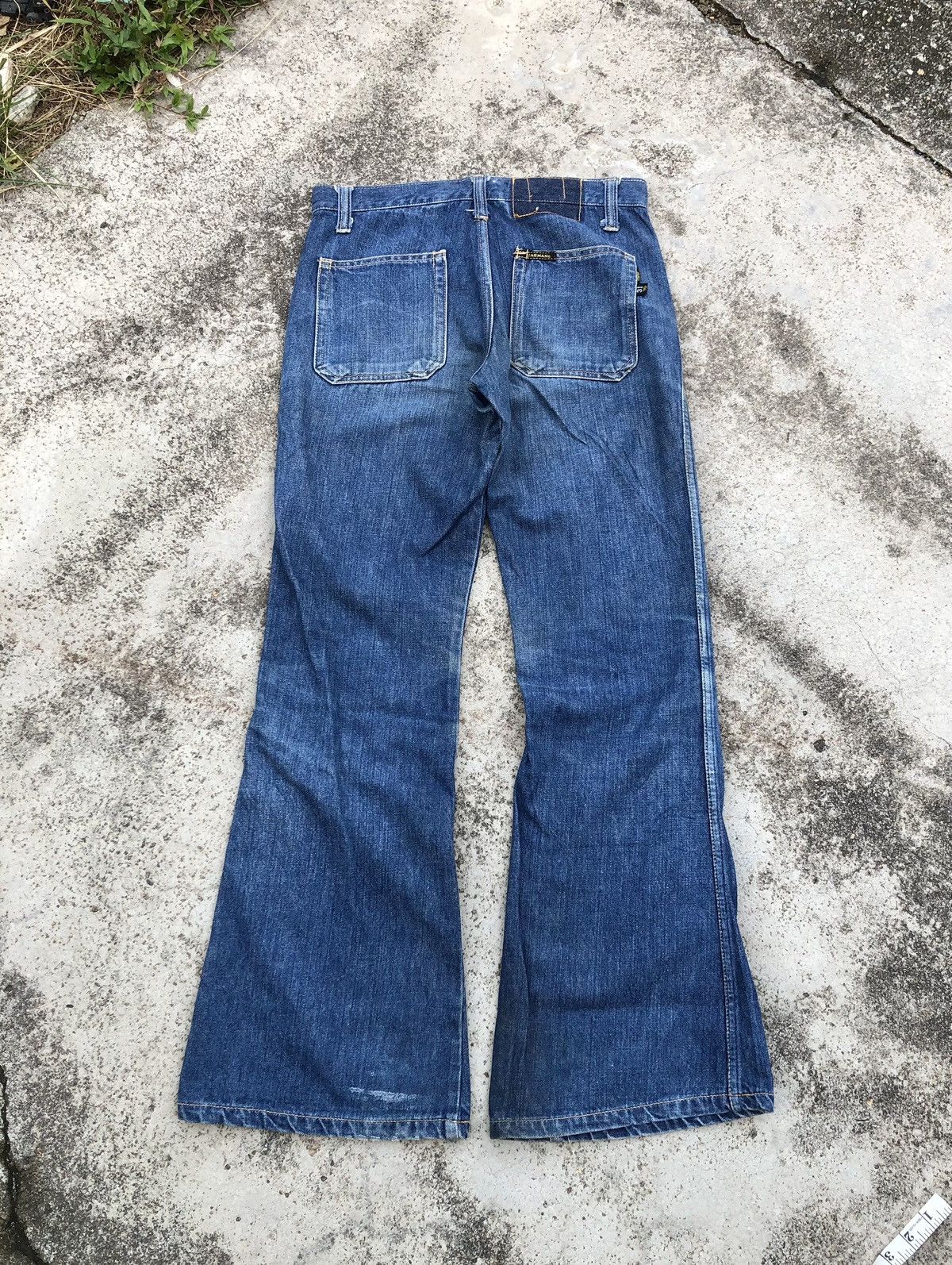 Vintage FLARED⚡️⚡️VINTAGE CASMAN BELLBOTTOM DENIM Size US 30 / EU 46 - 7 Thumbnail