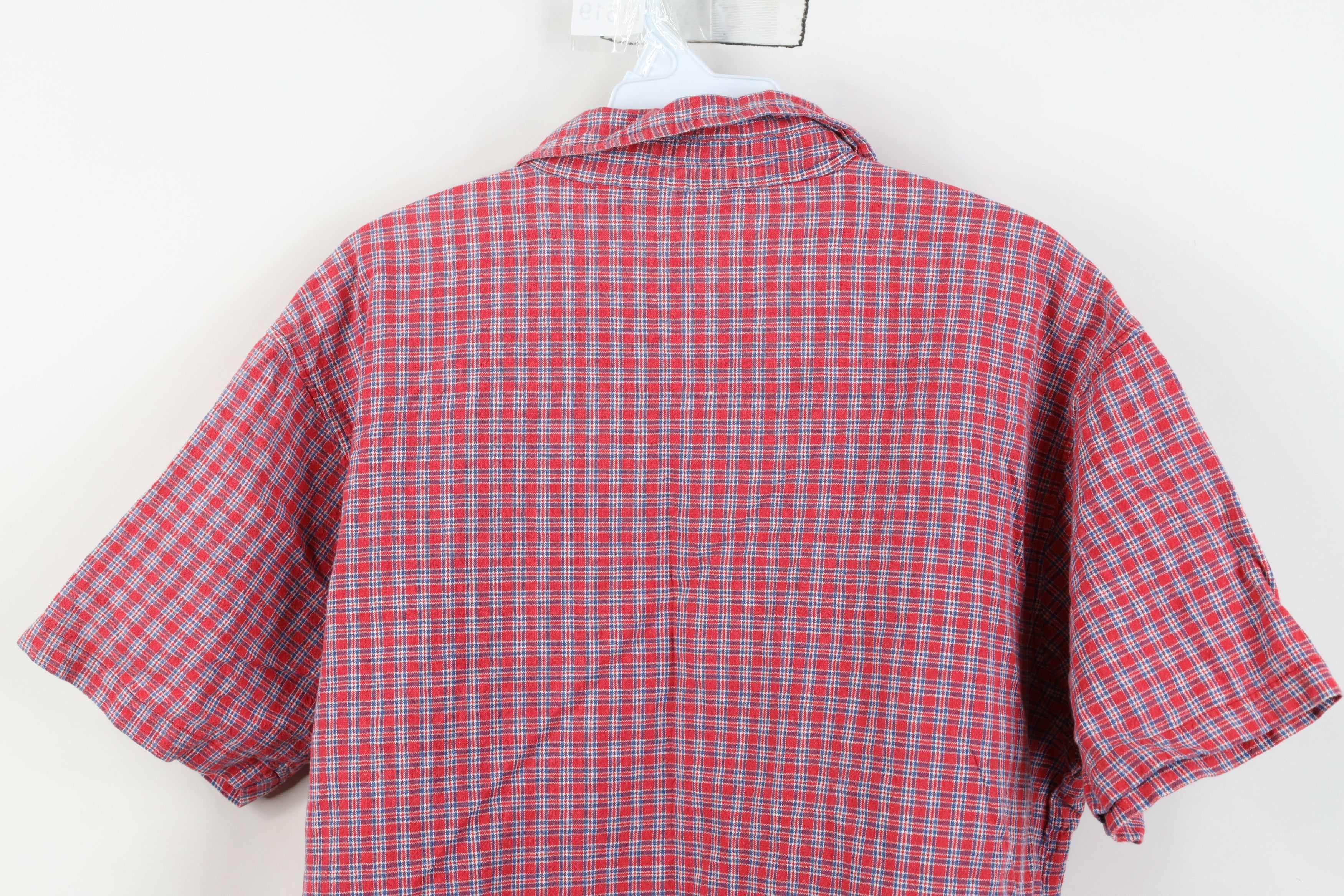 Vintage Vintage 90s Streetwear Short Sleeve Collared Button Shirt Size XXL / US 16-18 / IT 52-54 - 11 Thumbnail
