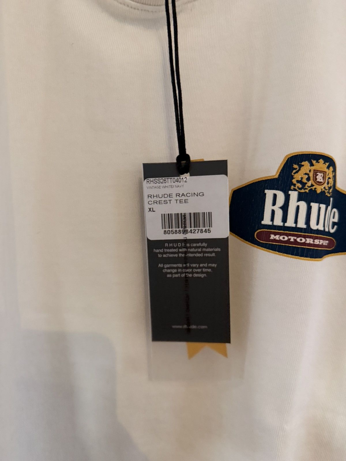 Rhude Rhude Racing Crest Tshirt ss26 Size US XL / EU 56 / 4 - 4 Thumbnail