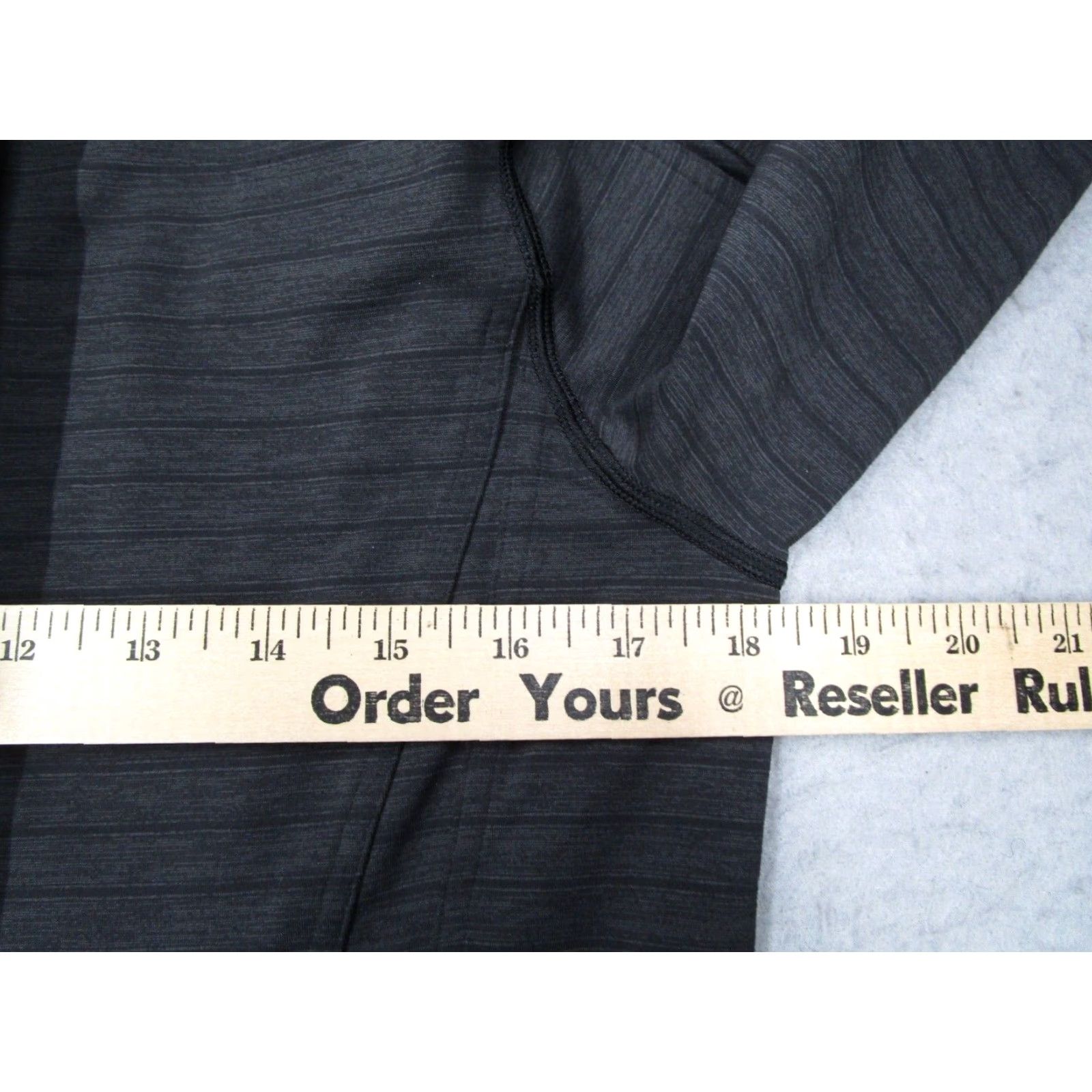 Lululemon Lululemon Mens Gray Striped Long Sleeve 1/4 Zip Pullover - Classic Fit, Lightweight, All Seasons, Run, Hiking, CrossFit, Golf - Size M Size US M / EU 48-50 / 2 - 6 Thumbnail