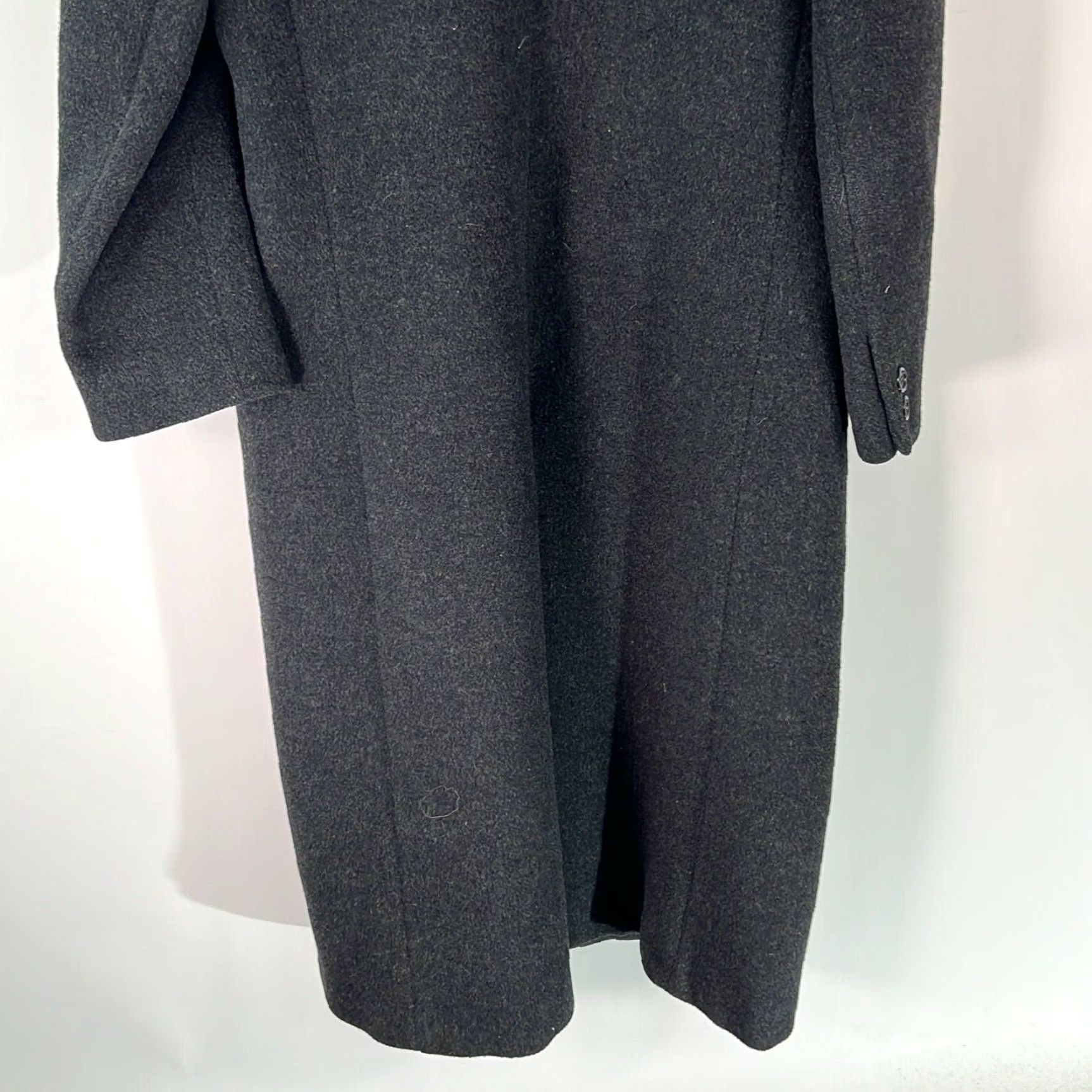 Vintage Mark Shale Women's Trench Coat Jacket Size 12 Gray Wool Long Sleeve Casual Classic Size XL / US 12-14 / IT 48-50 - 5 Thumbnail