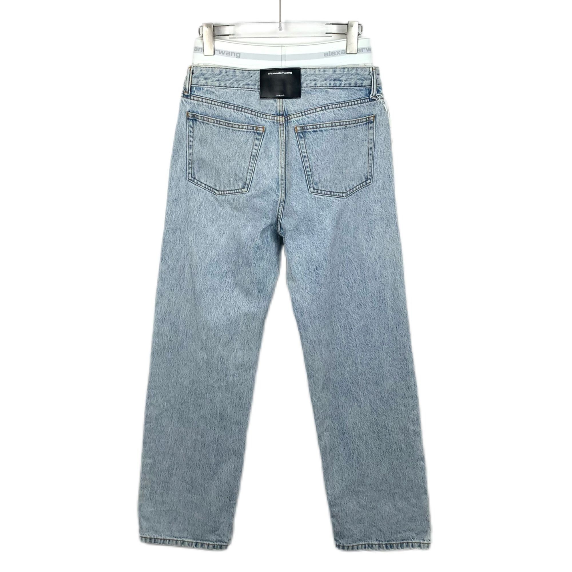 Alexander Wang Alexander Wang Light Blue Cotton Casual Patchwork Jeans Size Size 27" / US 4 / IT 40 - 8 Thumbnail