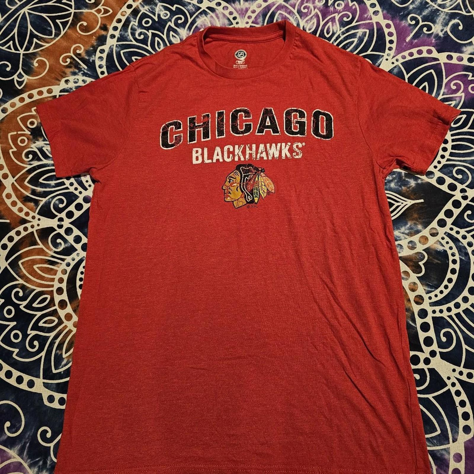 NHL NHL Chicago Blackhawks Men's Red Hockey T-shirt Size US M / EU 48-50 / 2 - 1 Thumbnail