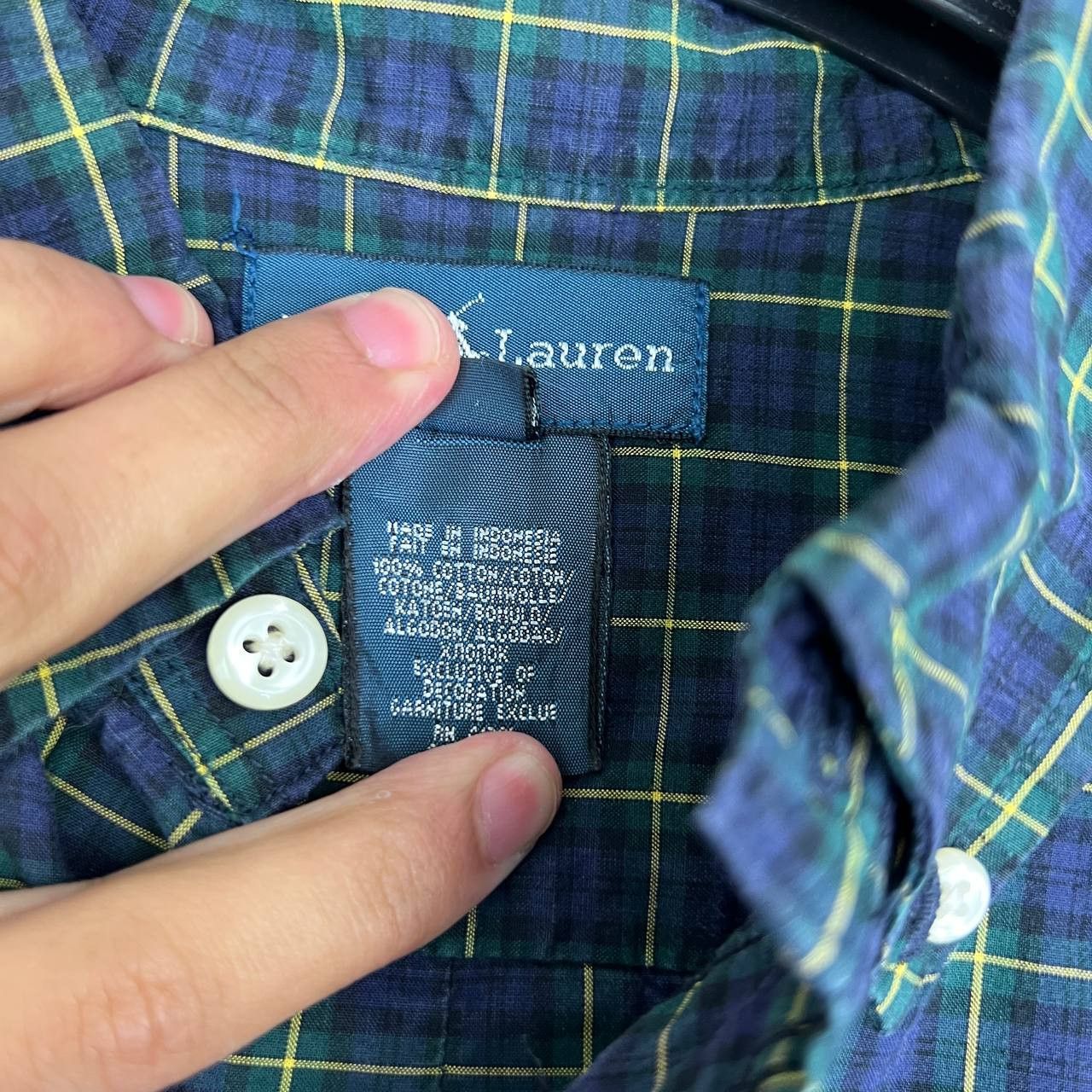 Ralph Lauren Ralph Lauren Button Down Shirt Youth Plaid Long Sleeve L Size US L / EU 52-54 / 3 - 5 Thumbnail