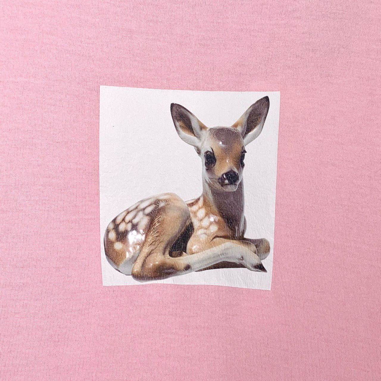 Burberry Burberry Pink Cotton T-Shirt With Deer Print Graphic Size S / US 4 / IT 40 - 3 Thumbnail