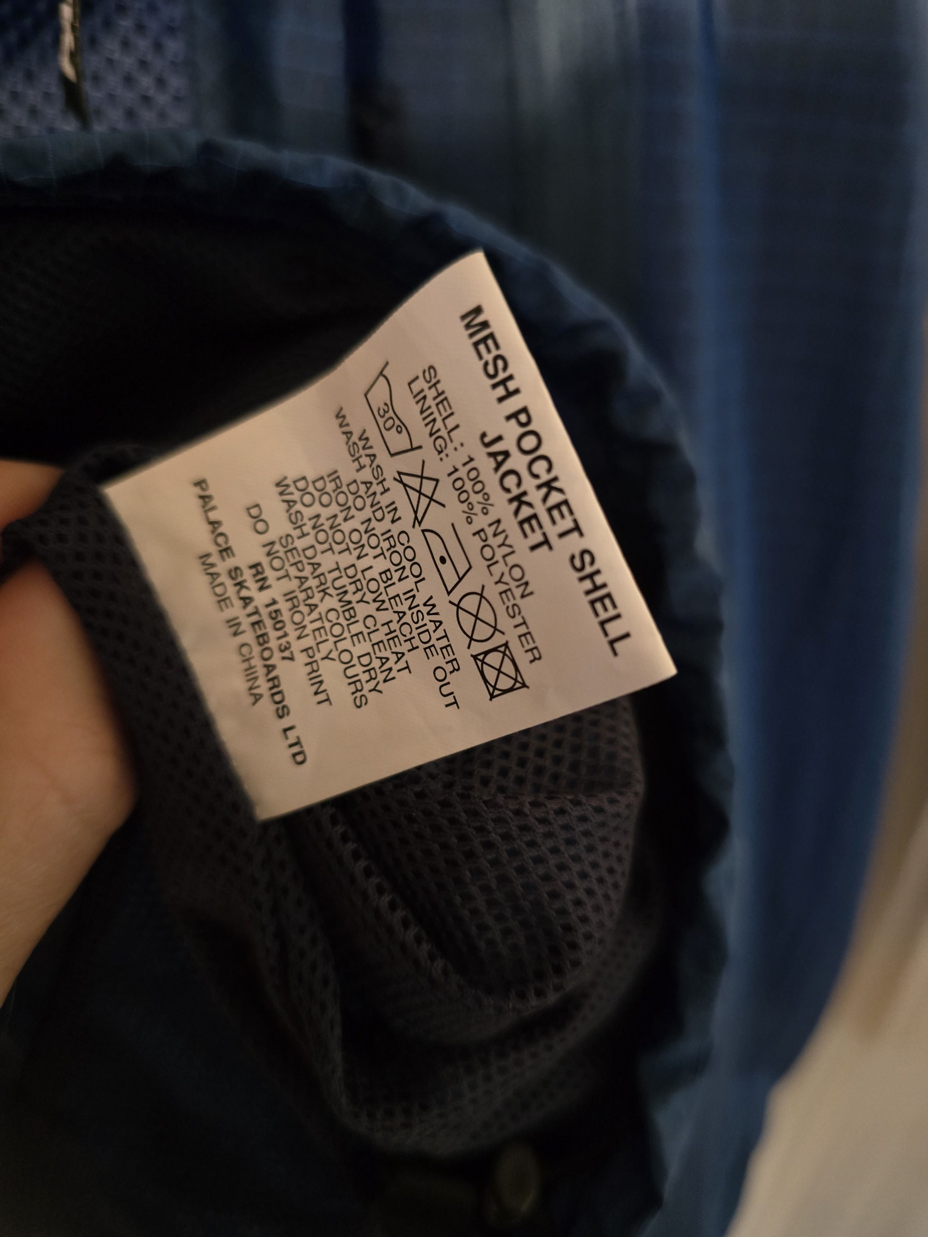 Palace Palace Mesh Pocket Shell Jacket XL Blue Size US XL / EU 56 / 4 - 3 Thumbnail