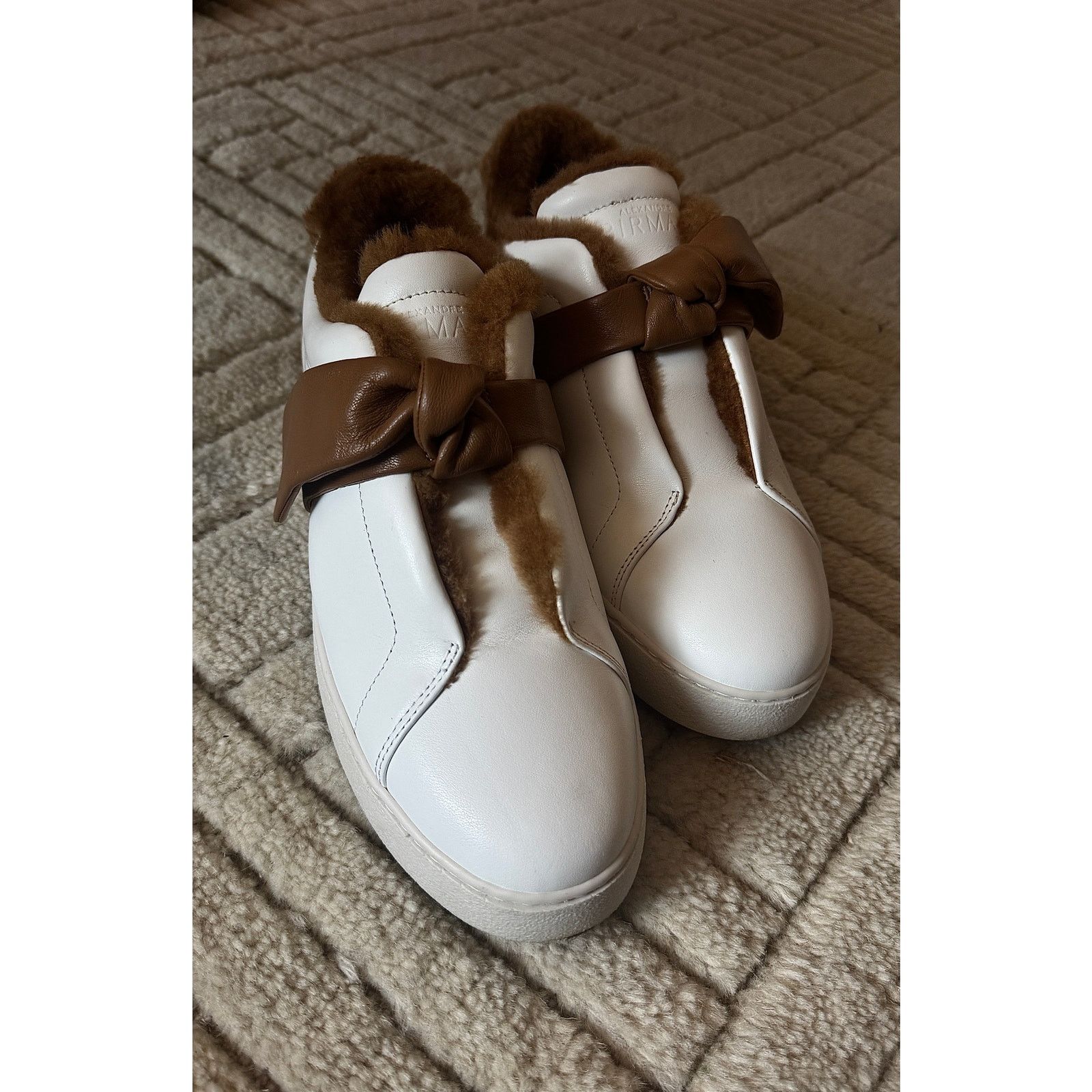 Alexandre Birman Alexandre Birman Clarita Sneaker Shearling Cognac Size US 11 / EU 44 - 1 Thumbnail