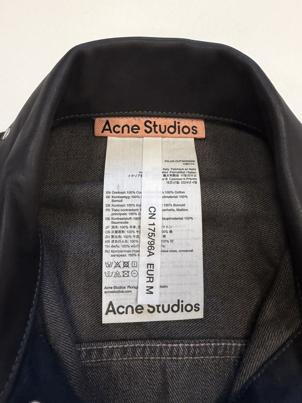 Acne Studios Studded Dirty Washed Oversized Denim Jacket Size US M / EU 48-50 / 2 - 5 Thumbnail