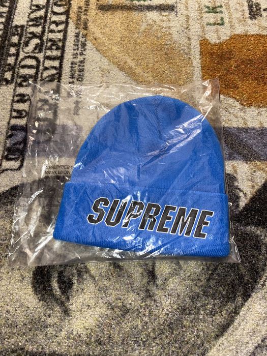 Supreme Supreme Slant Beanie Blue | Grailed