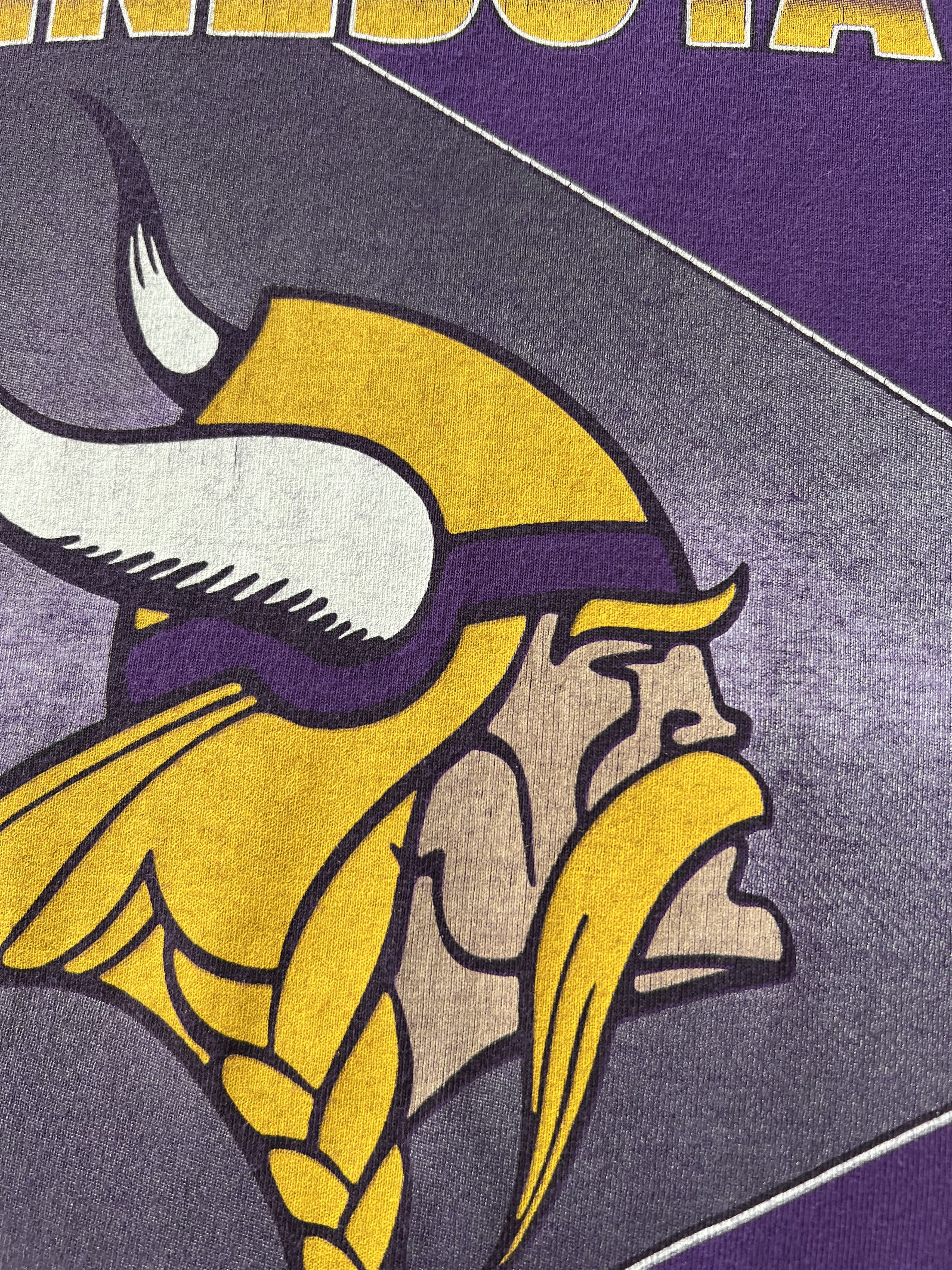 NFL Vintage 1993 Minnesota Vikings NFL Starter Purple T-shirt Size US M / EU 48-50 / 2 - 7 Thumbnail