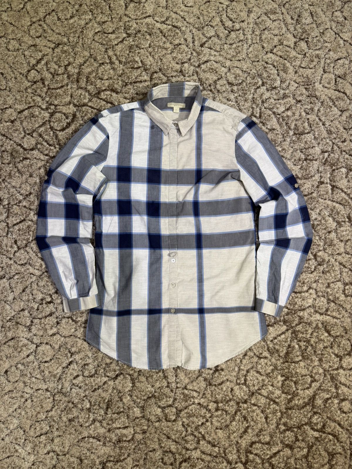 Burberry × Vintage Burberry Brit S Checked Long-sleeve Shirt Size US S / EU 44-46 / 1 - 1 Thumbnail