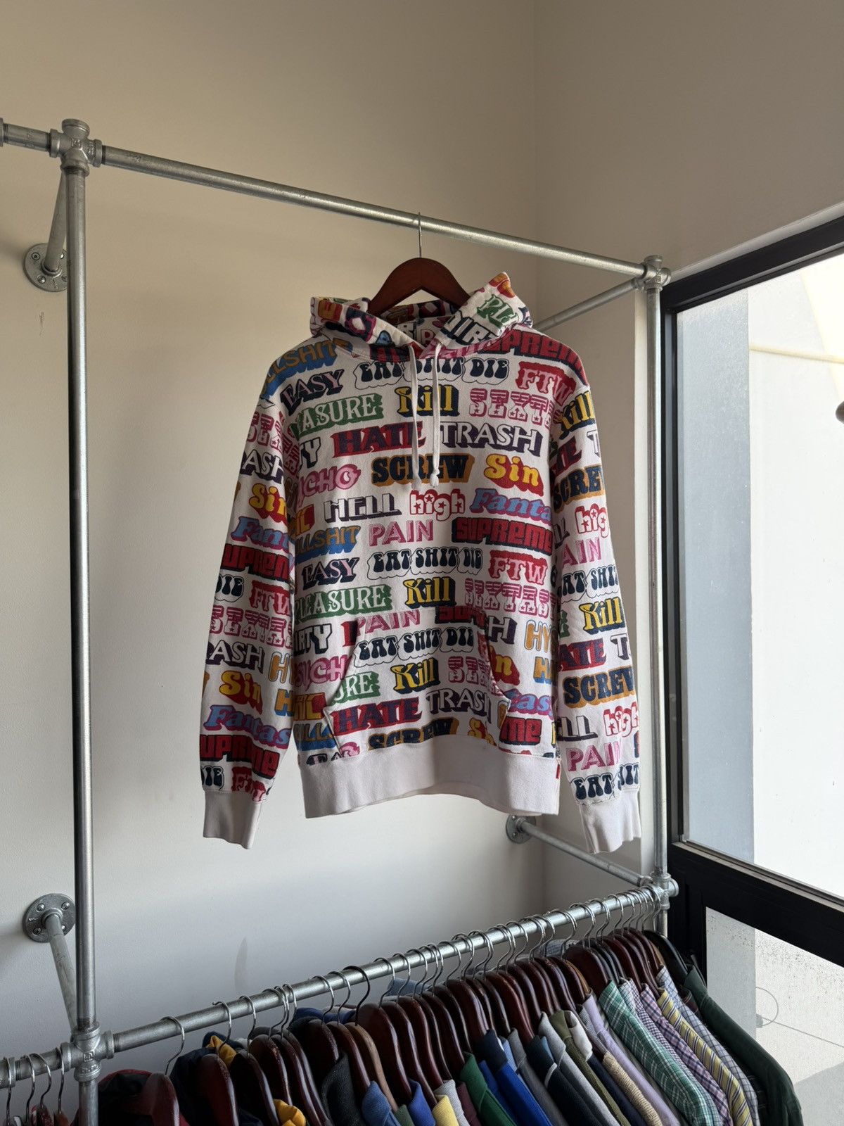 Hysteric Glamour × Supreme Supreme x Hysteric Glamour Text Color Hoodie Size US M / EU 48-50 / 2 - 3 Thumbnail
