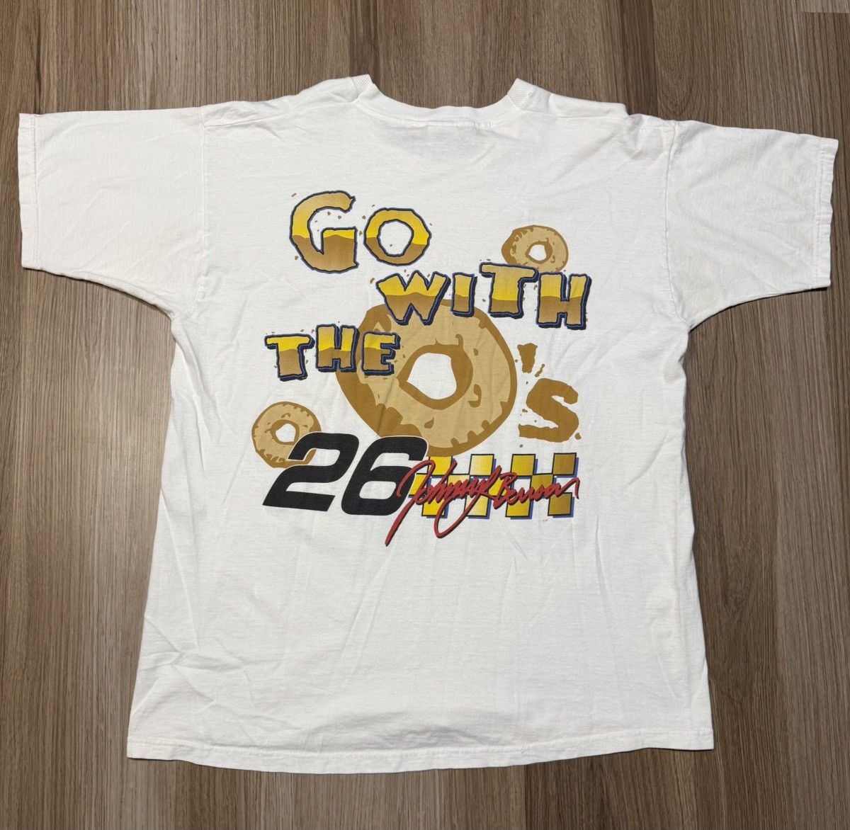 NASCAR Johnny Benson Cheerios Racing Nascar Tee Mens XL AOP Vintage Size US XL / EU 56 / 4 - 5 Thumbnail