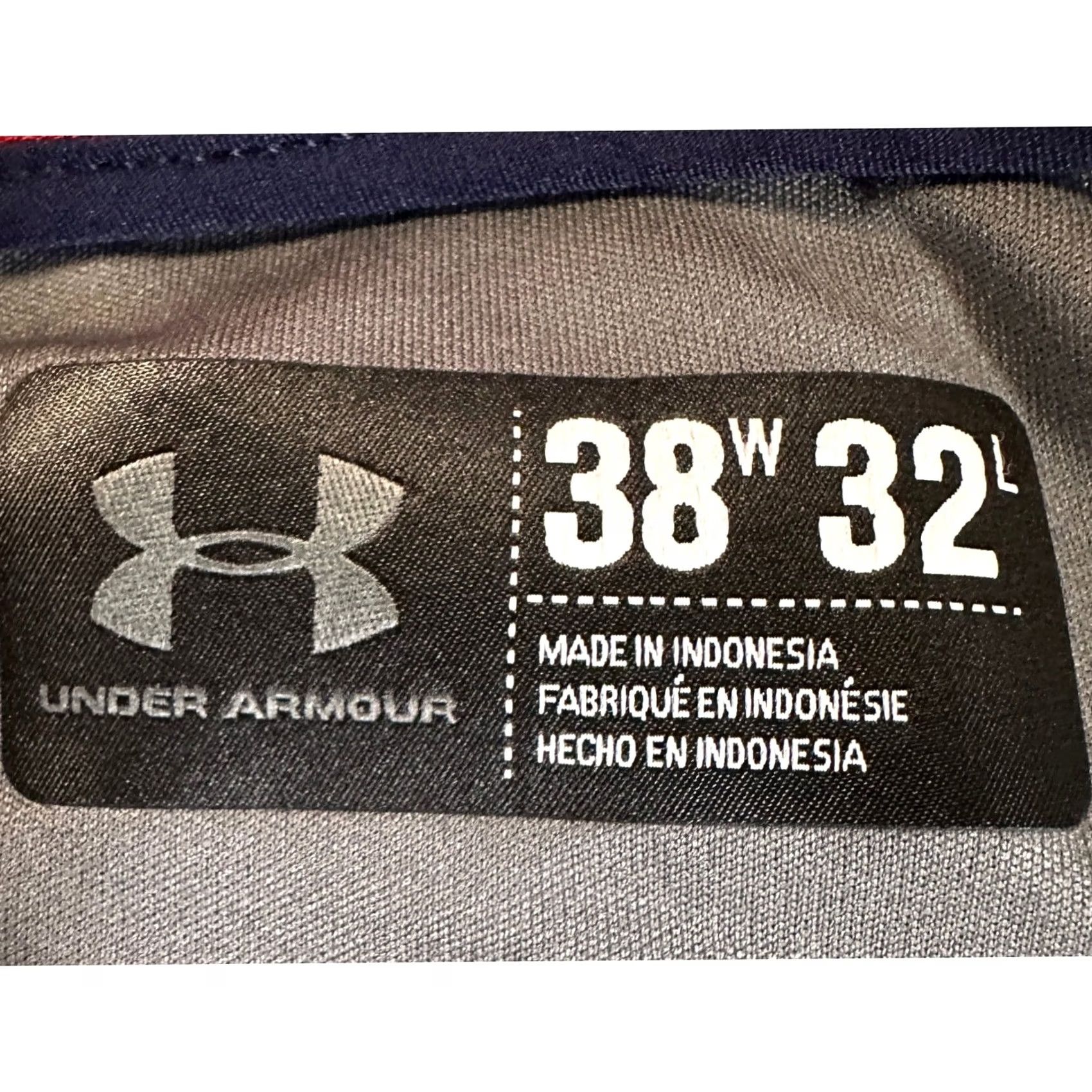 Under Armour Under Armour Golf Pants Mens 38X32 Blue Pockets Chino Flat Front Straight Leg Size US 38 / EU 54 - 3 Thumbnail