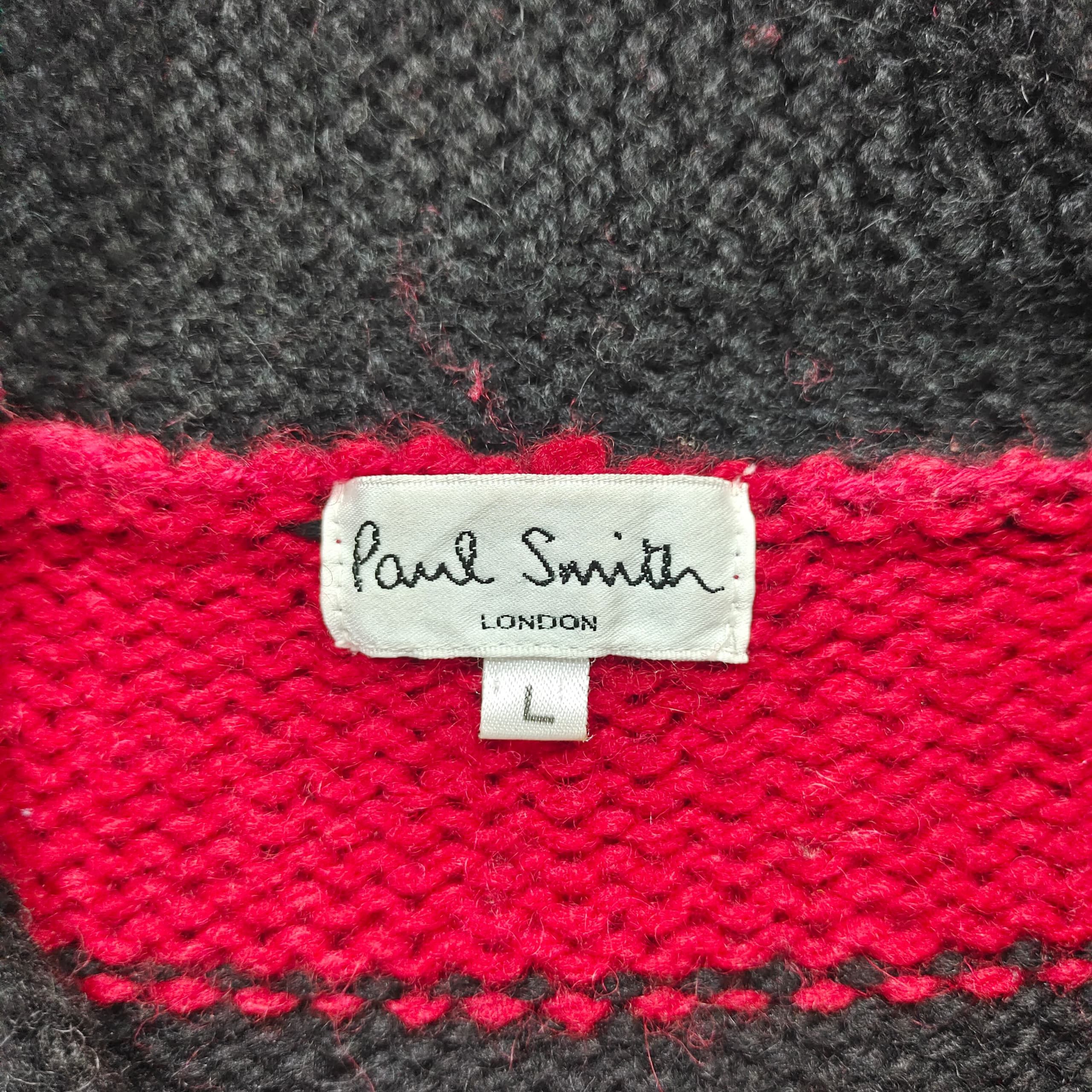 Paul Smith VINTAGE PAUL SMITH WOOL KNITTED SWEATER Size US L / EU 52-54 / 3 - 7 Thumbnail