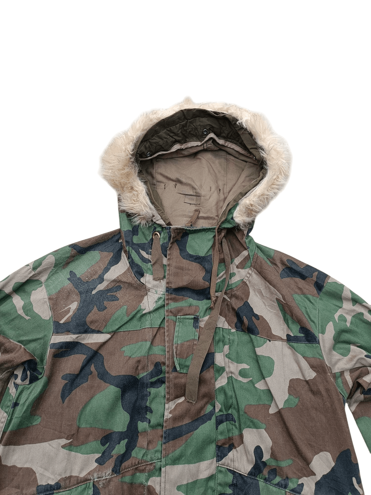 Vintage Vintage 🔥 RNA Inc Military Camo Fur Hoodie Jacket FR007 Size US L / EU 52-54 / 3 - 4 Thumbnail