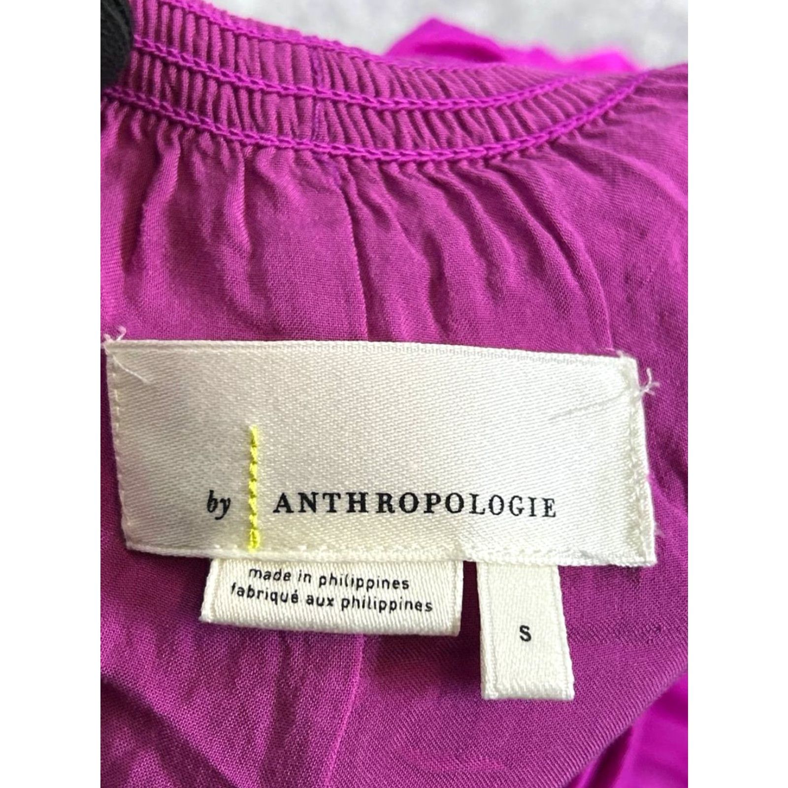 Anthropologie VINTAGE Anthropologie Dress Womens Small Purple Satin Blouson Size S / US 4 / IT 40 - 3 Thumbnail
