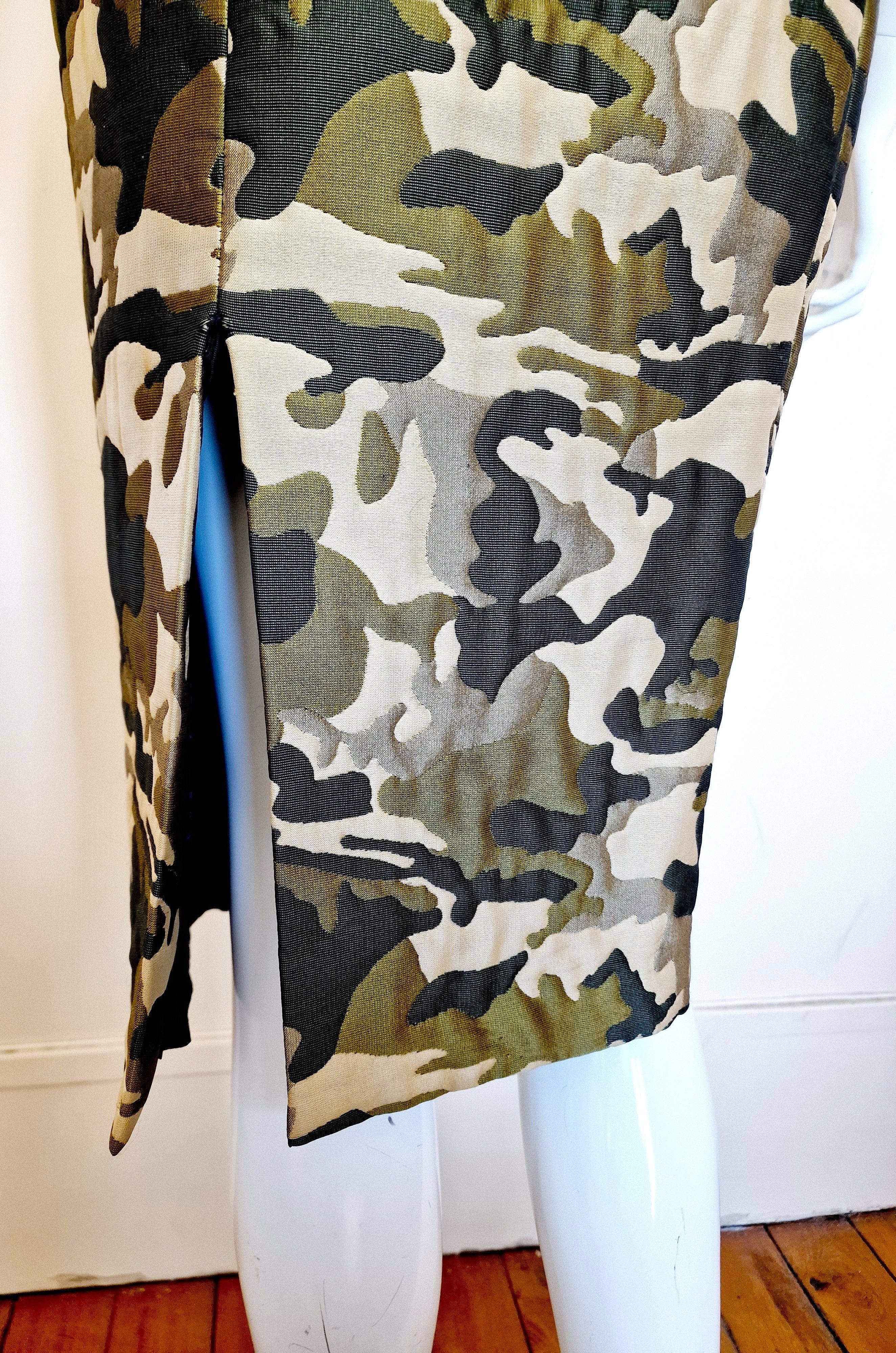 Alexander McQueen S/S 1998 Camo Camouflage Dress Suit