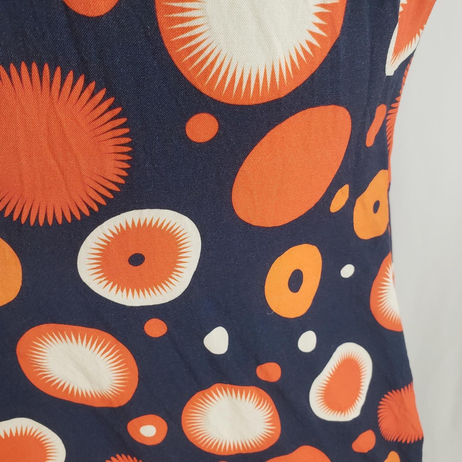 Designer Retro Halter Dress with Dot Print Size S / US 4 / IT 40 - 6 Thumbnail