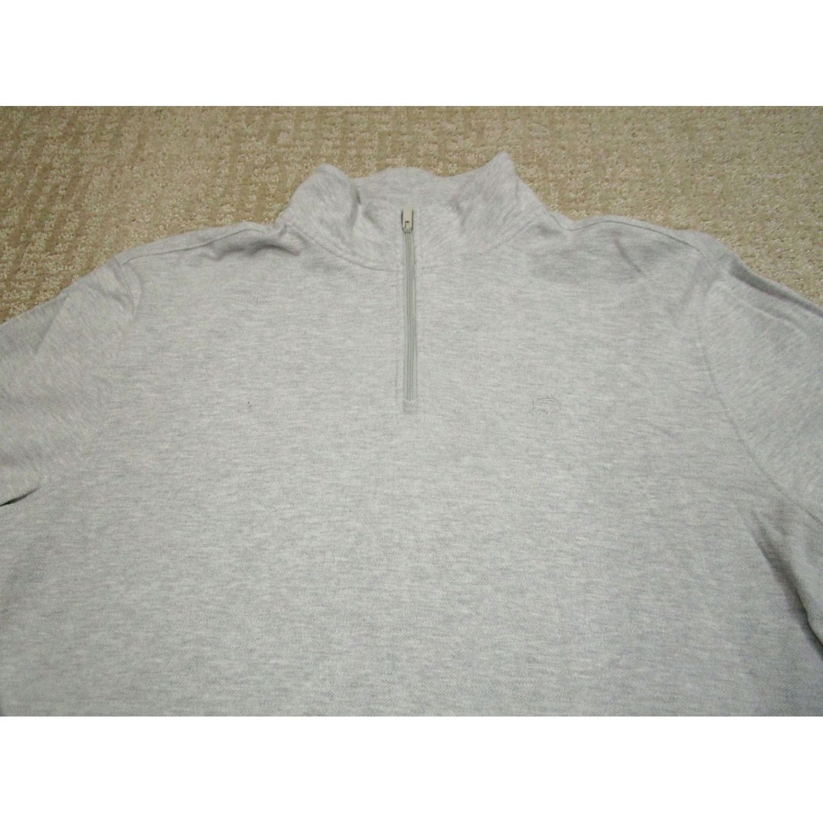 Southern Tide Southern Tide Pullover Men XL Gray 1/4 Zip Casual Preppy Sweatshirt Sweater Shirt Size US XL / EU 56 / 4 - 2 Thumbnail