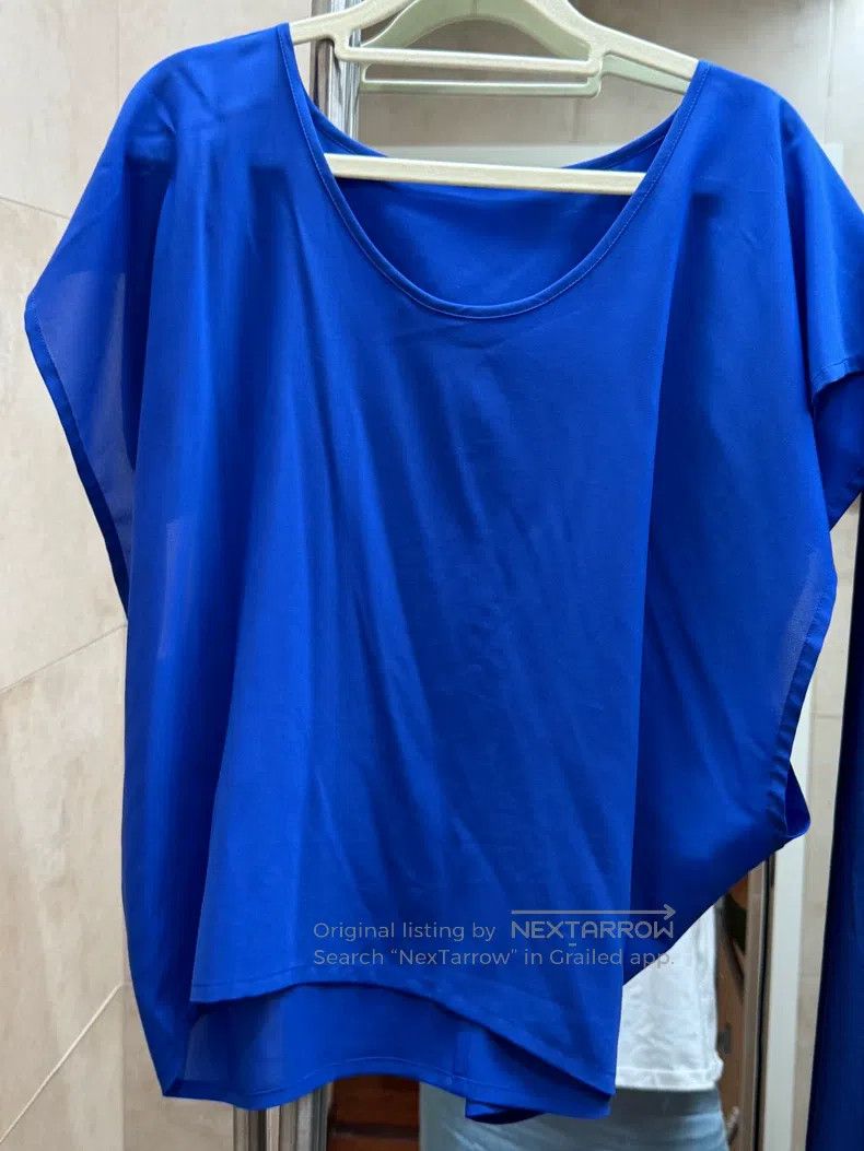 Issey Miyake Issey Miyake Blue Short Sleeve T-shirt Size S / US 4 / IT 40 - 4 Thumbnail