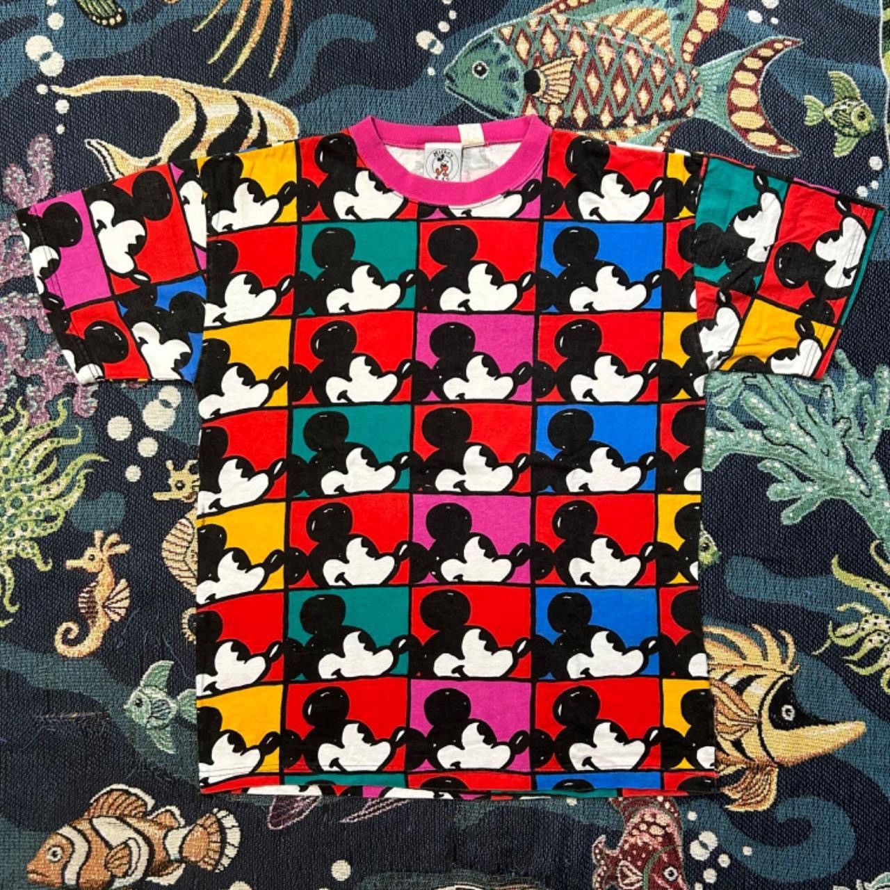 Mickey & Co. × Vintage Vintage Mickey Mouse Pop Art AOP T Shirt Size US XL / EU 56 / 4 - 1 Thumbnail