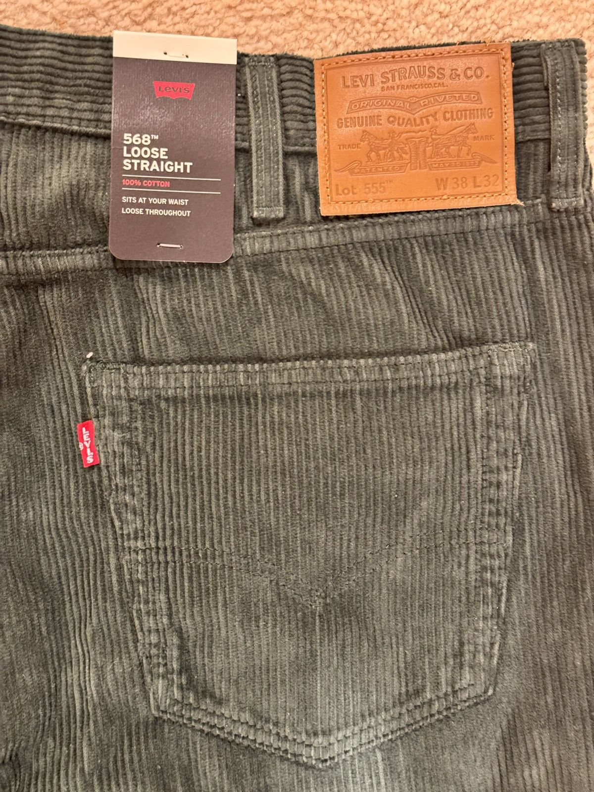 Levi's LEVI 568 LOOSE STRAIGHT CORDUROY Size US 38 / EU 54 - 3 Thumbnail