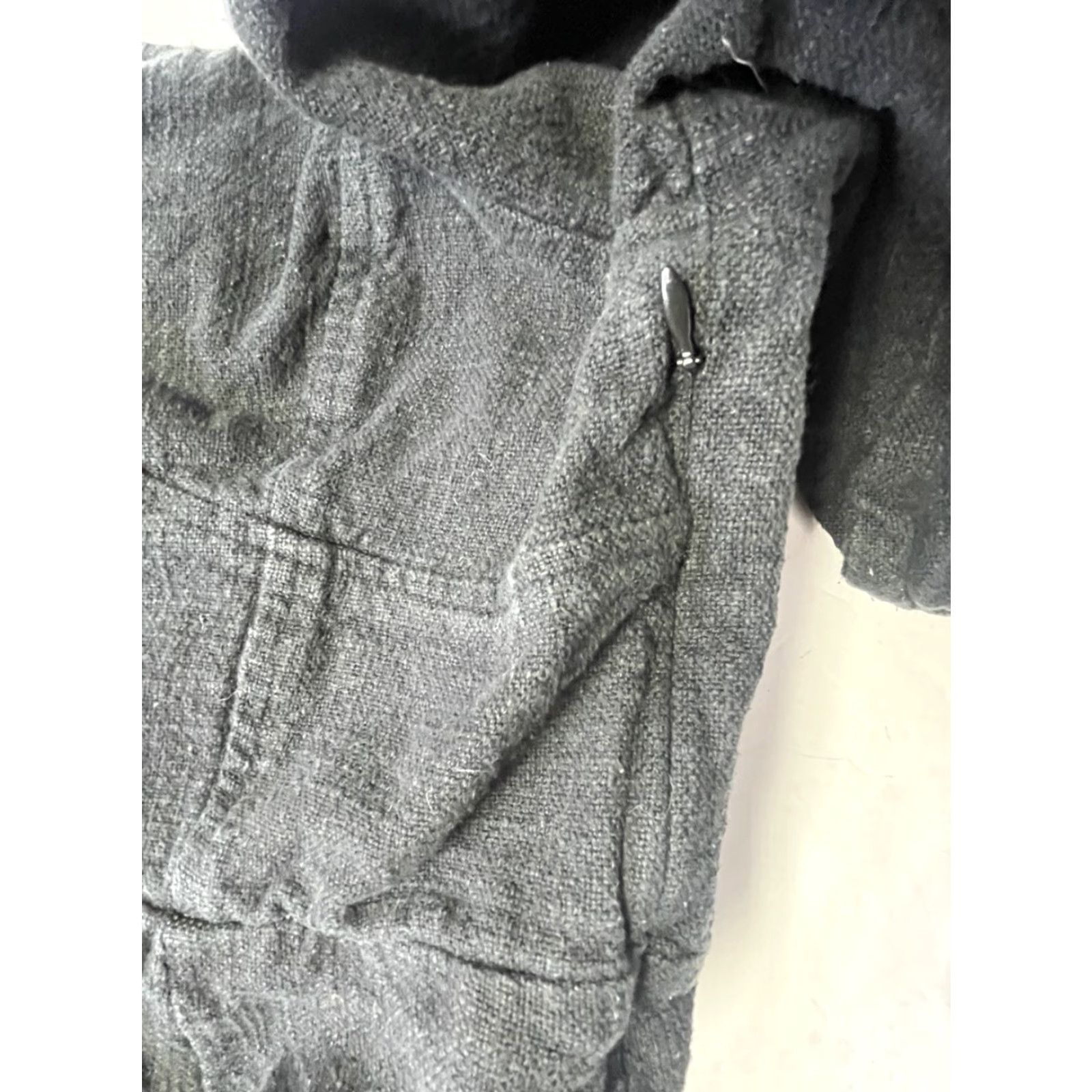 Billabong Billabong Mini Dress Marine Square Neck Puff Sleeve Button Front Black 12 Women Regular Short Cotton Blend Casual Spring Summer Size XL / US 12-14 / IT 48-50 - 6 Thumbnail