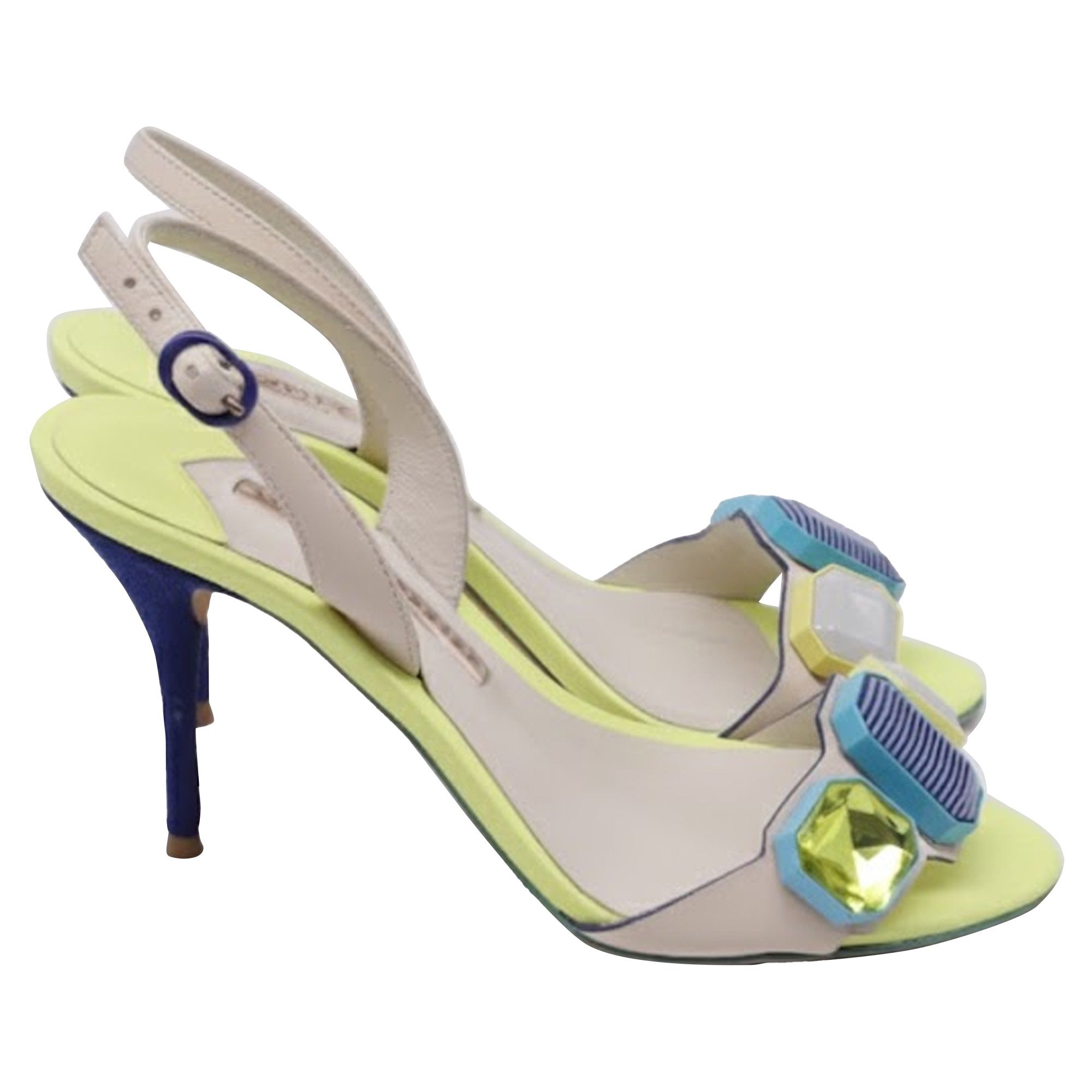 Sophia Webster Sophia Webster Jewel-Embellished Slingback Sandal Heels in M Size US 7.5 / IT 37.5 - 1 Thumbnail
