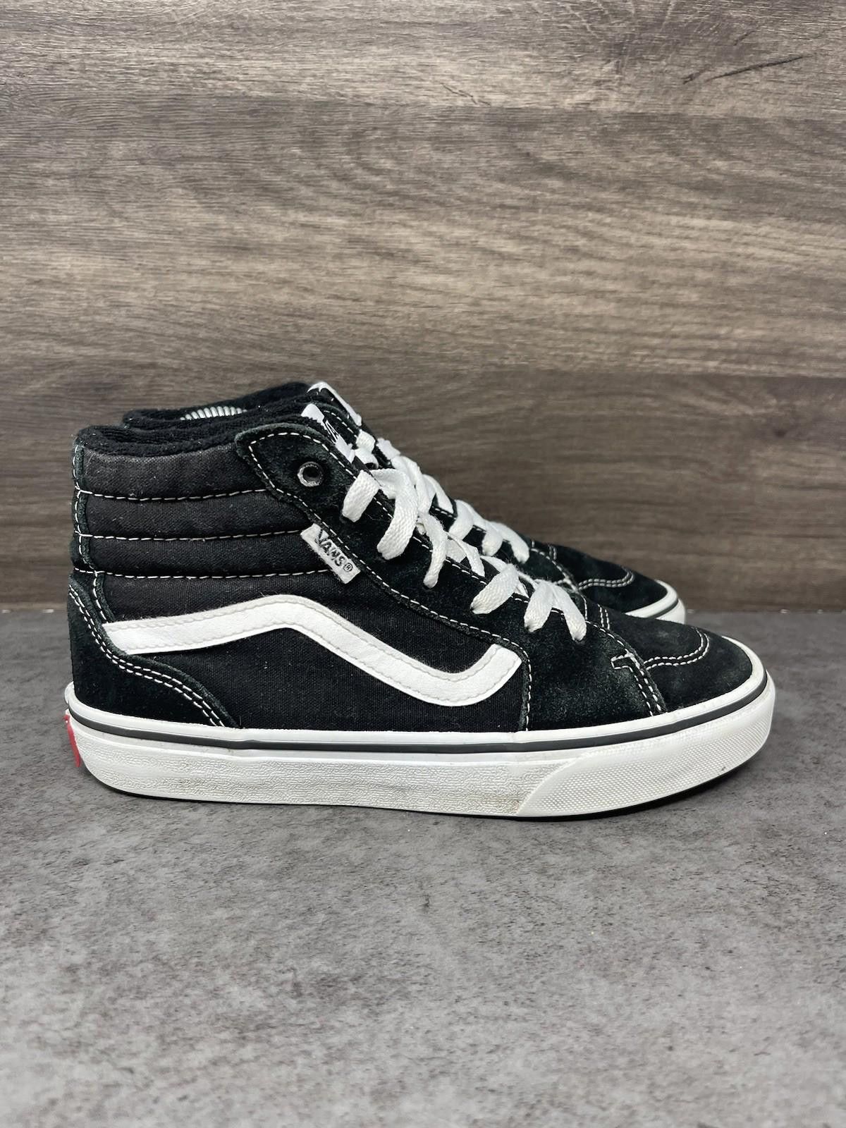 Vans Vans Sk8 Hi Shoes Kids Size 4 Black White Sneakers Size US 5 / EU 37 - 5 Thumbnail