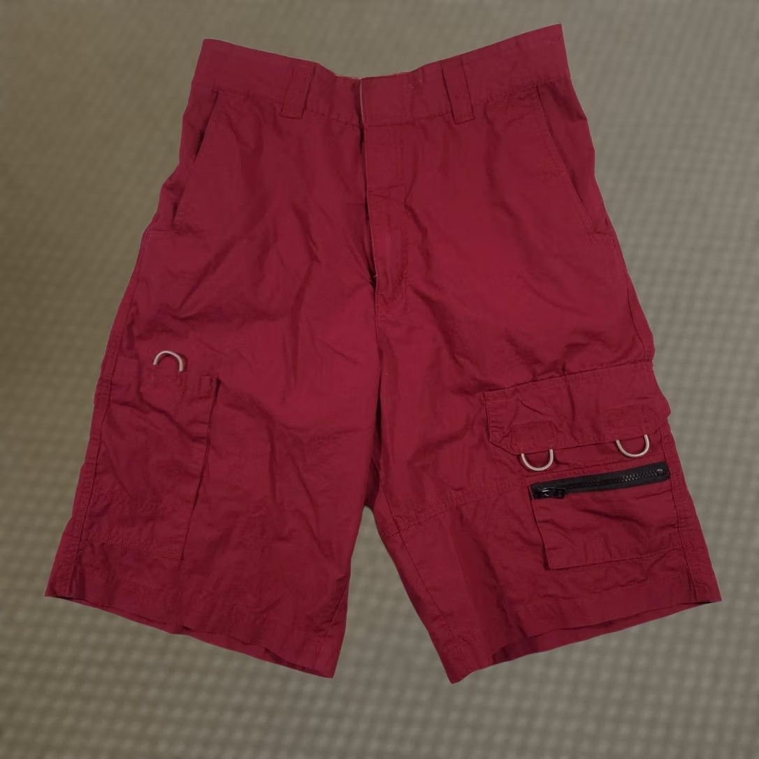 Vintage Arizona Jean Co Cargo Shorts Mens 32 Red Canvas Adjustable Waist Pockets Cargo Shorts Mens Red Canvas Adjustable Waist Pockets Size US 32 / EU 48 - 1 Thumbnail