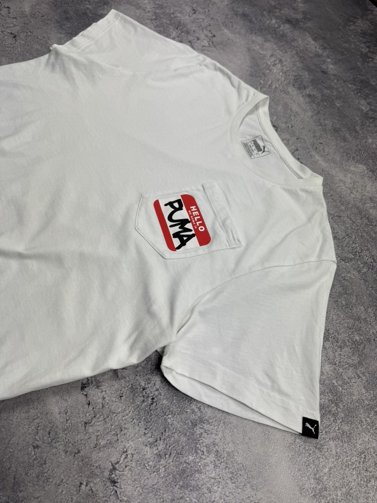 Puma Vetements Style Puma White Pocket Logo T- Shirt Mens Tee Size US L / EU 52-54 / 3 - 3 Thumbnail