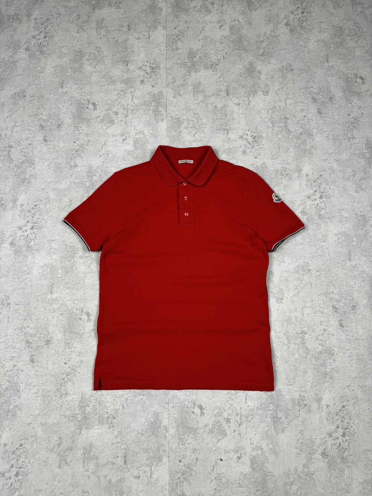 Moncler Moncler Polo T-shirt Red Size S Size US S / EU 44-46 / 1 - 1 Thumbnail