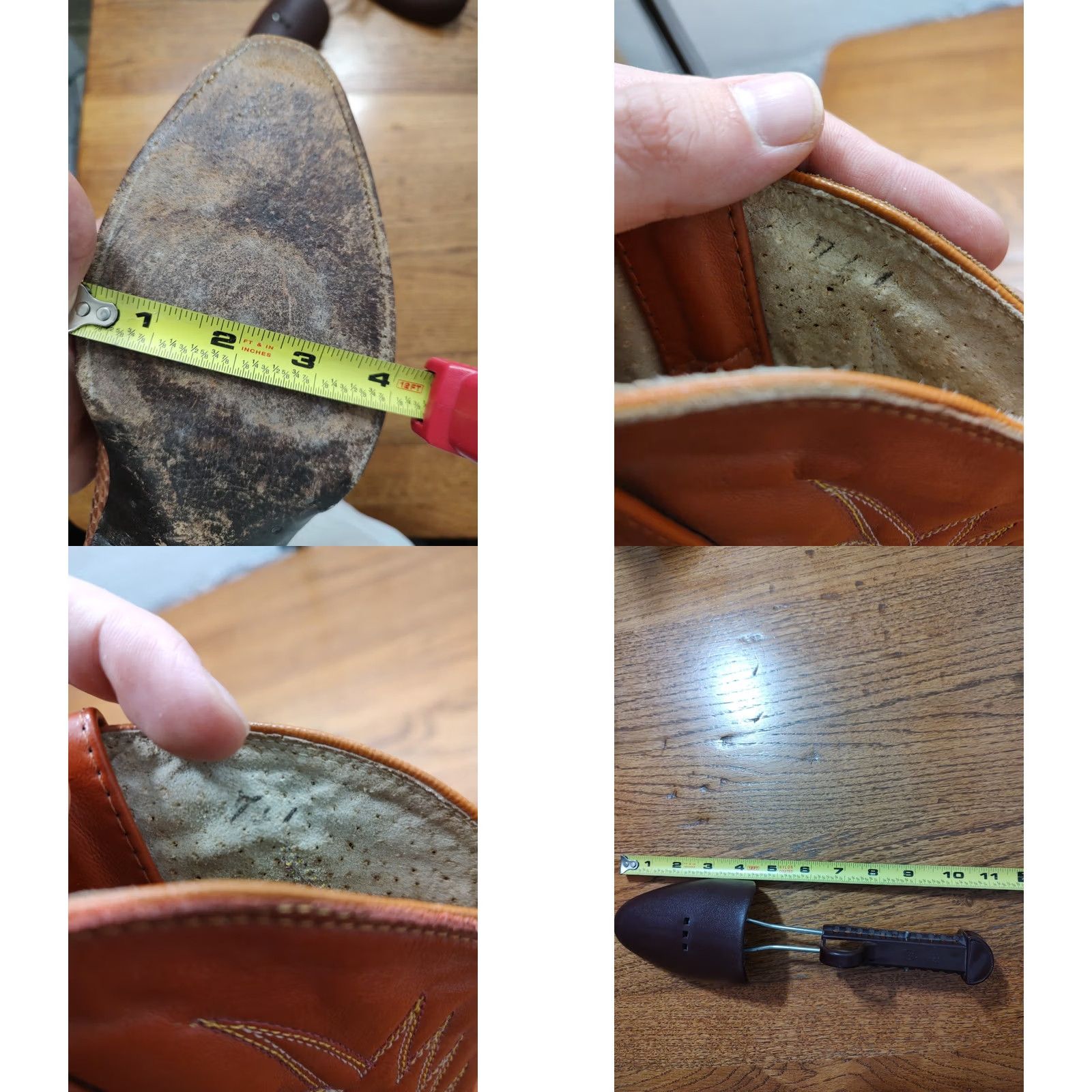 Skin VINTAGE Cow Jim Western Cowboy Snake Skin Boots Mens Size 9 D Brown Leather 90s Southwestern Cowboy Shoes Mens Size US 9 / EU 42 - 10 Thumbnail