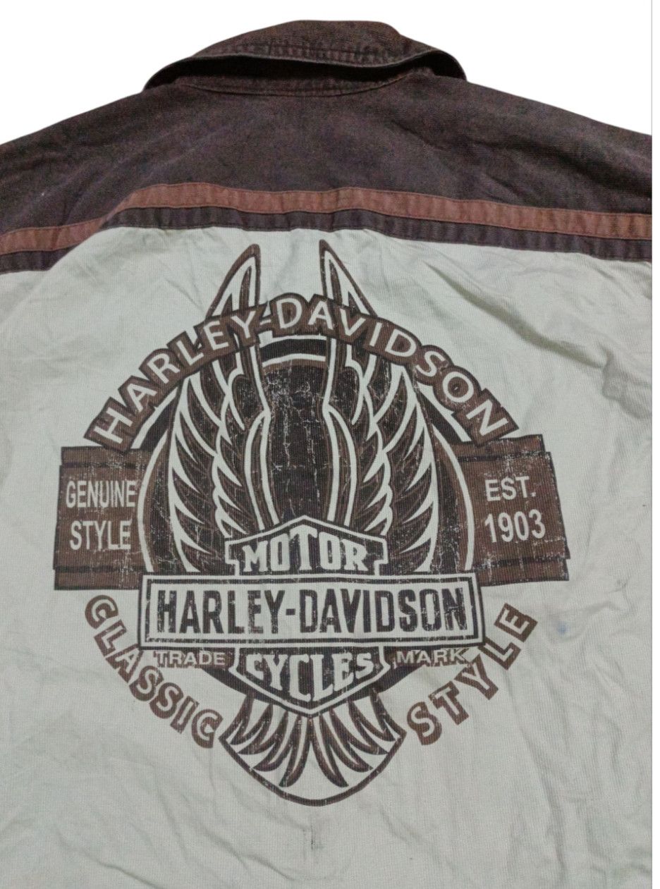 Harley Davidson HARLEY DAVIDSON WORK SHIRT x VINTAGE Size US M / EU 48-50 / 2 - 4 Thumbnail