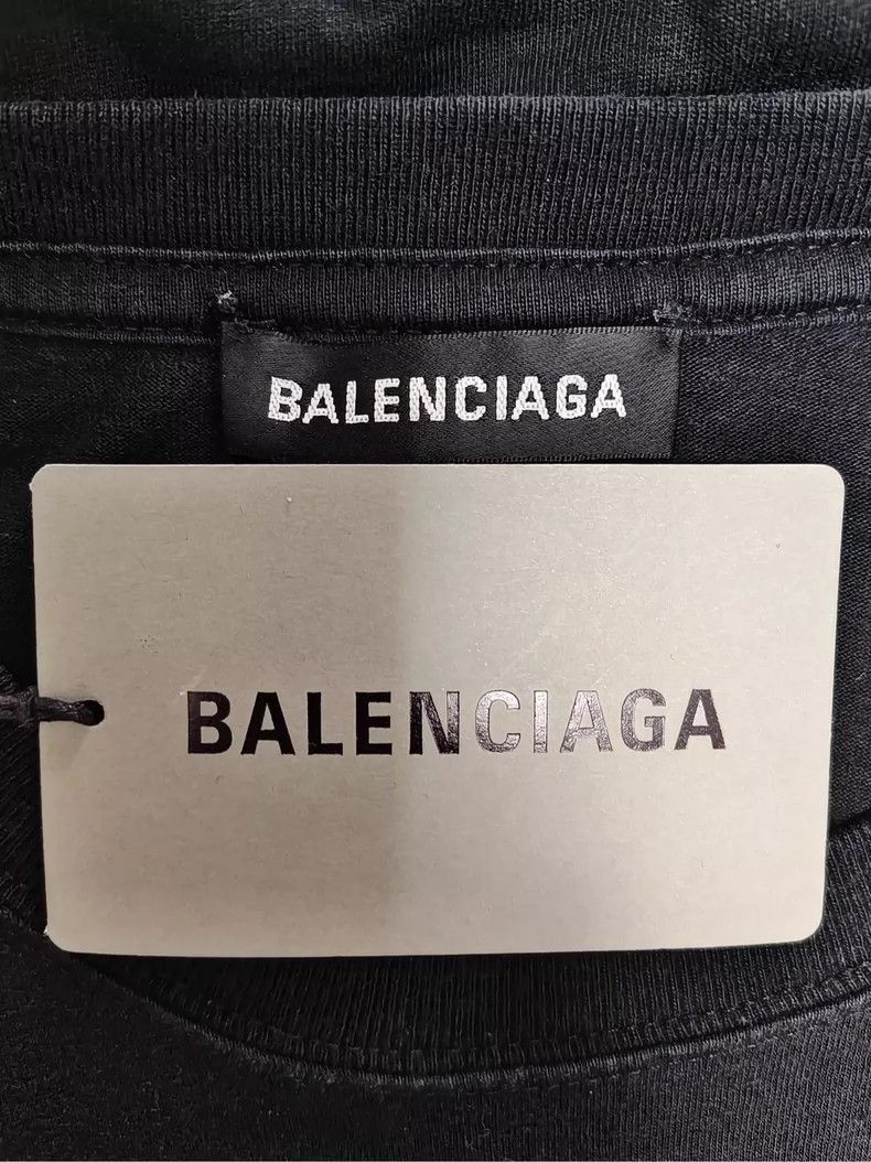 Balenciaga Balenciaga Black Logo Short Sleeve TShirt-2505 Size US S / EU 44-46 / 1 - 3 Thumbnail