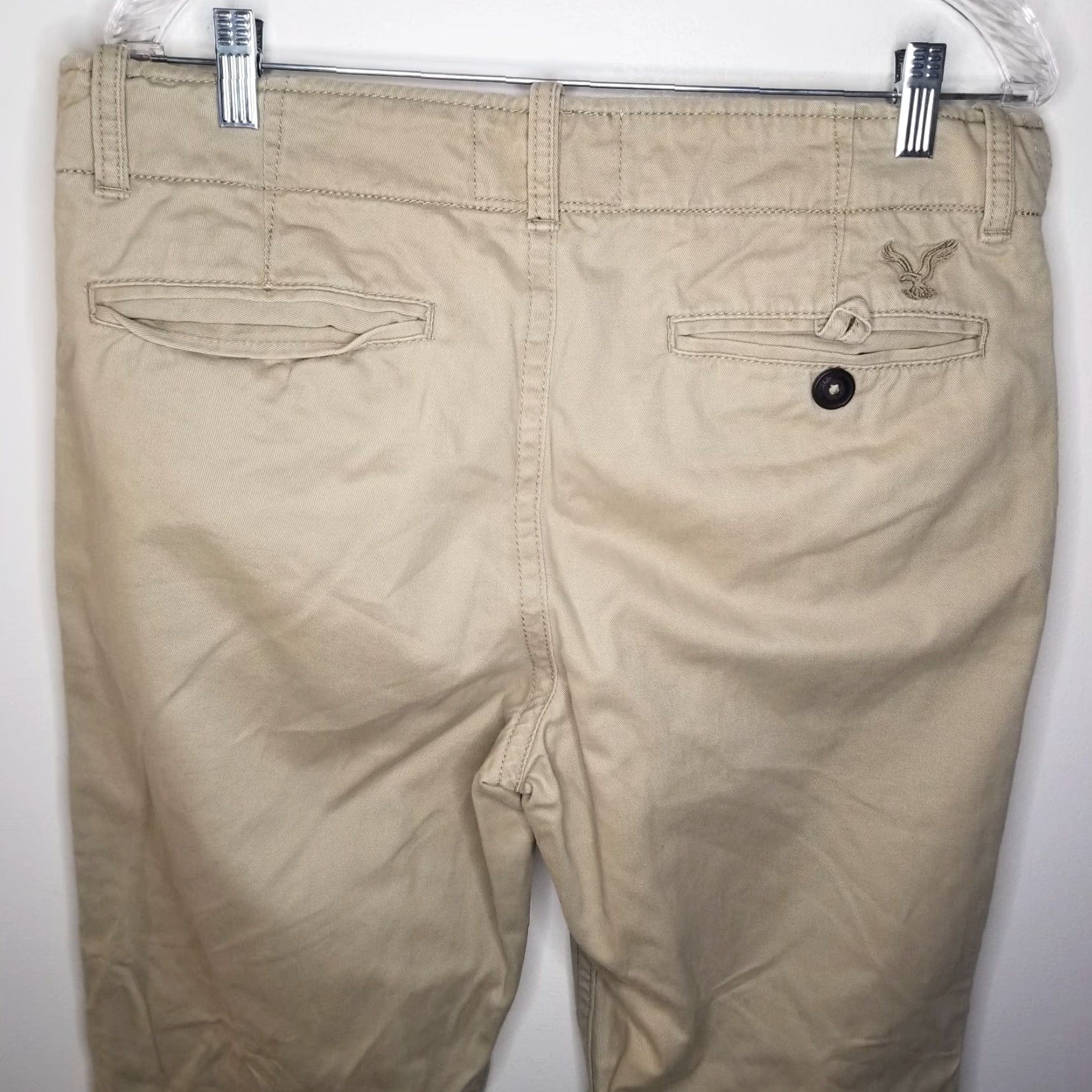 American Eagle Outfitters American Eagle Mens Chino Pants Straight 34x34 Beige Size US 34 / EU 50 - 6 Thumbnail