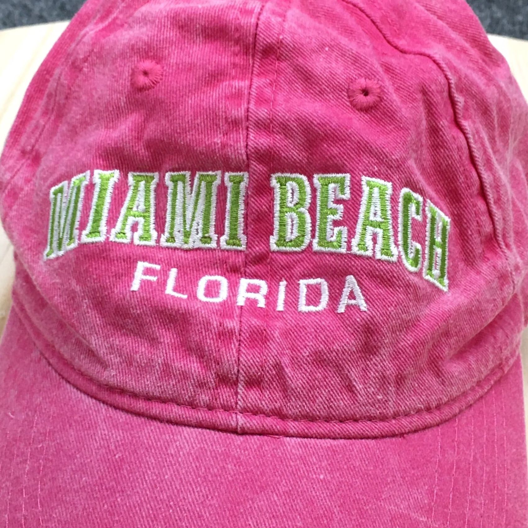 Pinko ESY Baseball Hat Womens Pink Miami Beach Florida OS Adjustable Embroidered Logo Size ONE SIZE - 3 Thumbnail