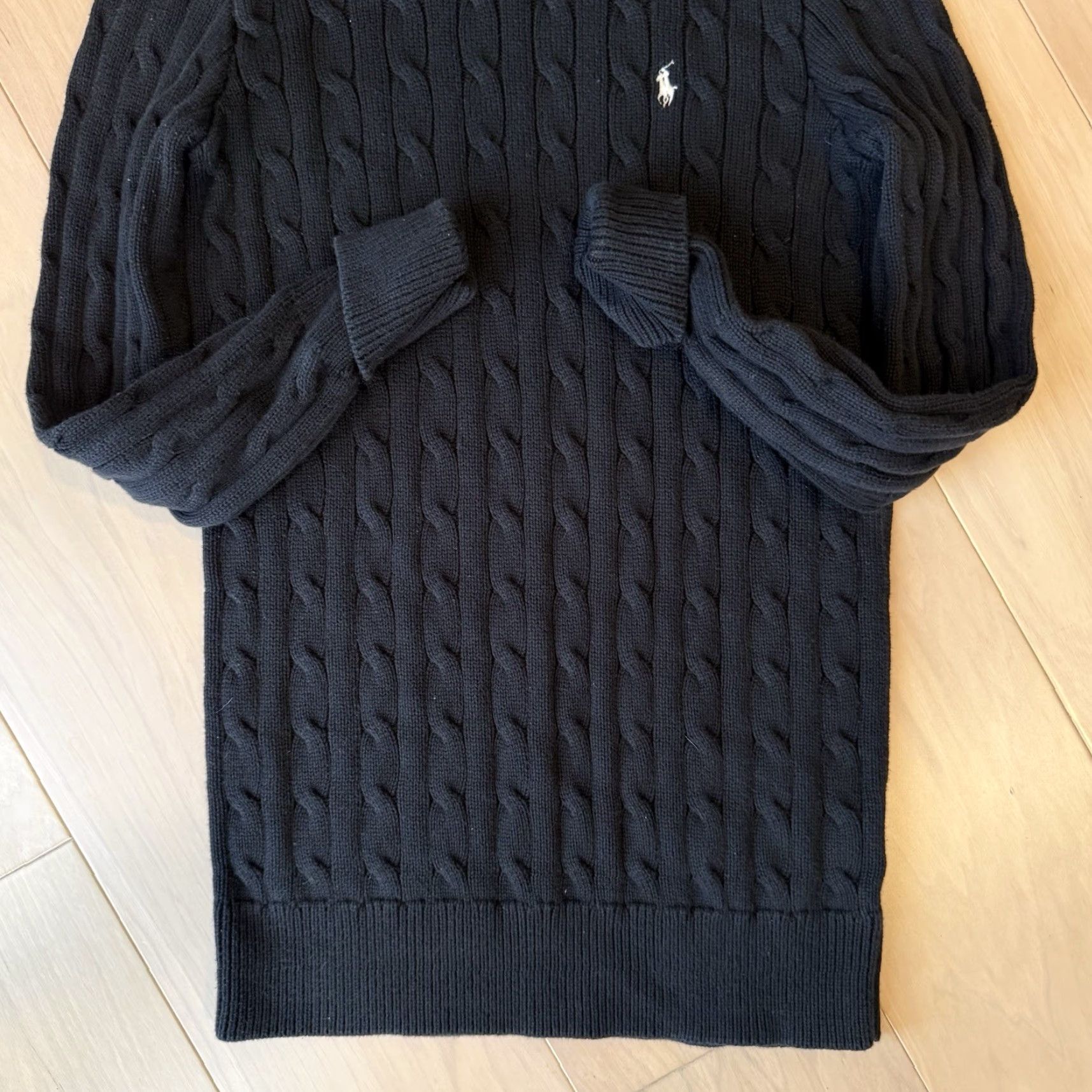 Polo Ralph Lauren Ralph Lauren Sport Cable Knit Sweater Women's S Black Turtle Neck New York Shirt Pullover Knit Cardigan All Seasons Fall Winter 2K? Size S / US 4 / IT 40 - 6 Thumbnail