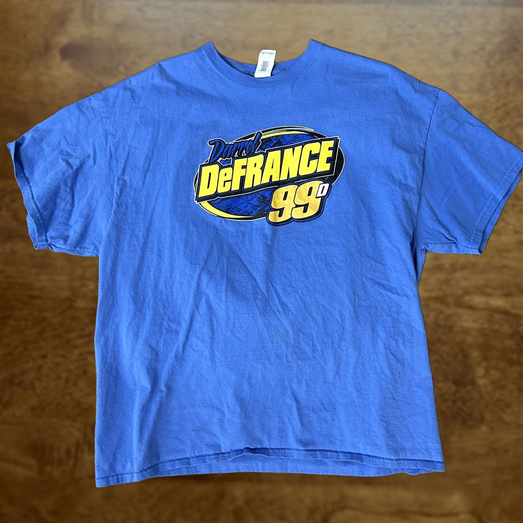 Gildan Darrel DeFrance 99D Racing T-Shirt Mens 2XL Blue Gildan Graphic Car Tee T-Shirt Size US XXL / EU 58 / 5 - 1 Thumbnail