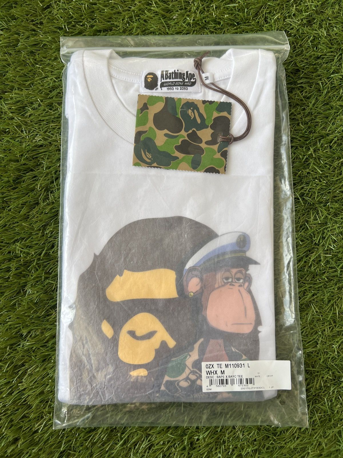 Bape A BATHING APE x Bored Yacht Club Tee #2 White Size Medium Size US M / EU 48-50 / 2 - 3 Thumbnail
