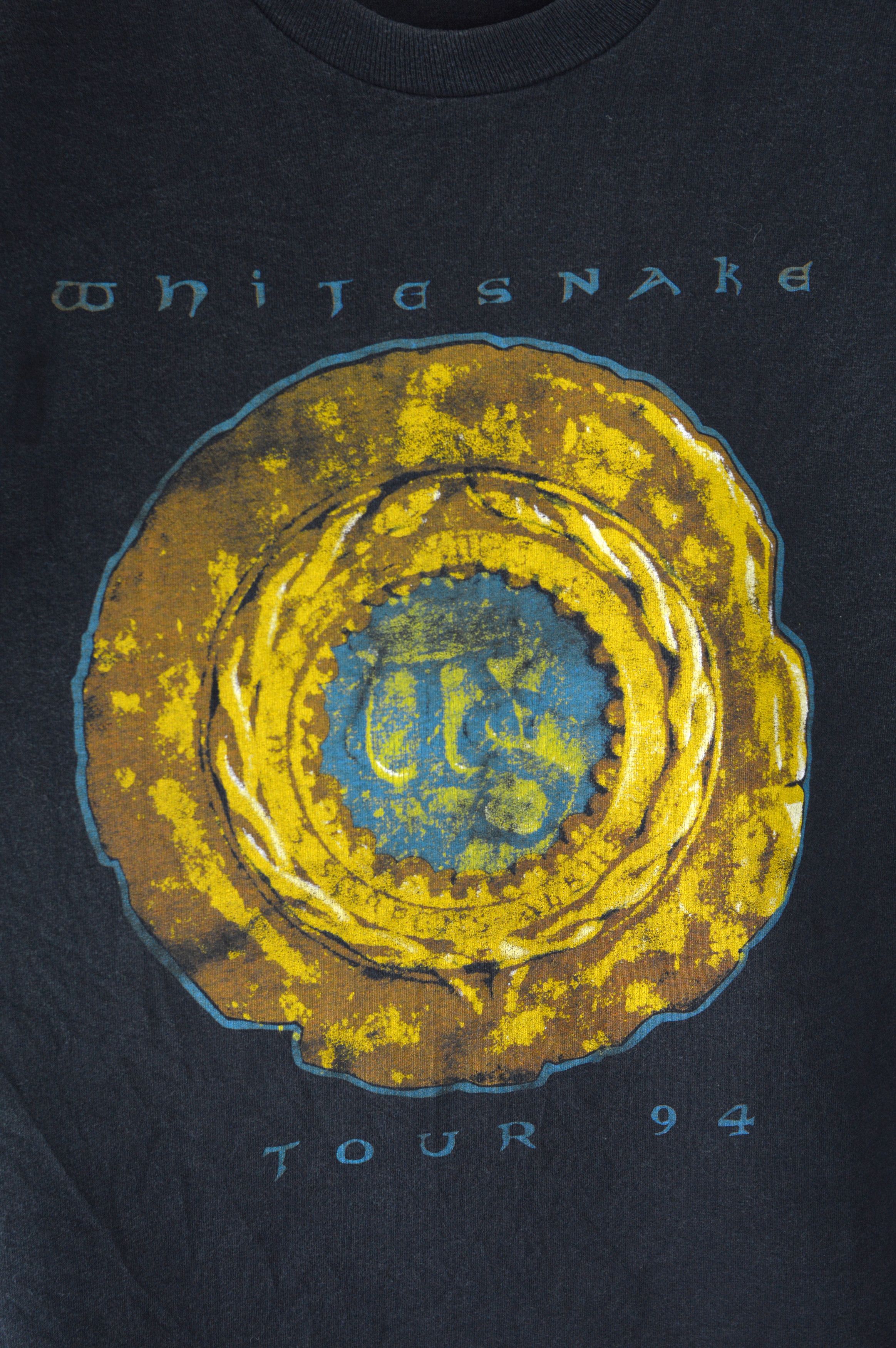 Vintage Vintage Whitesnake Tour 94 t shirt Size US XL / EU 56 / 4 - 3 Thumbnail